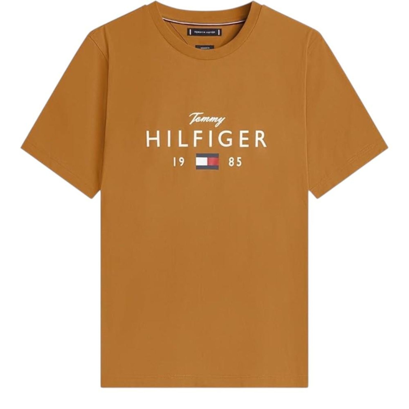 Vista 2 Camiseta Tommy Hilfiger Brand Love Big Tee Masculino marrom Tommy Hilfiger marrom