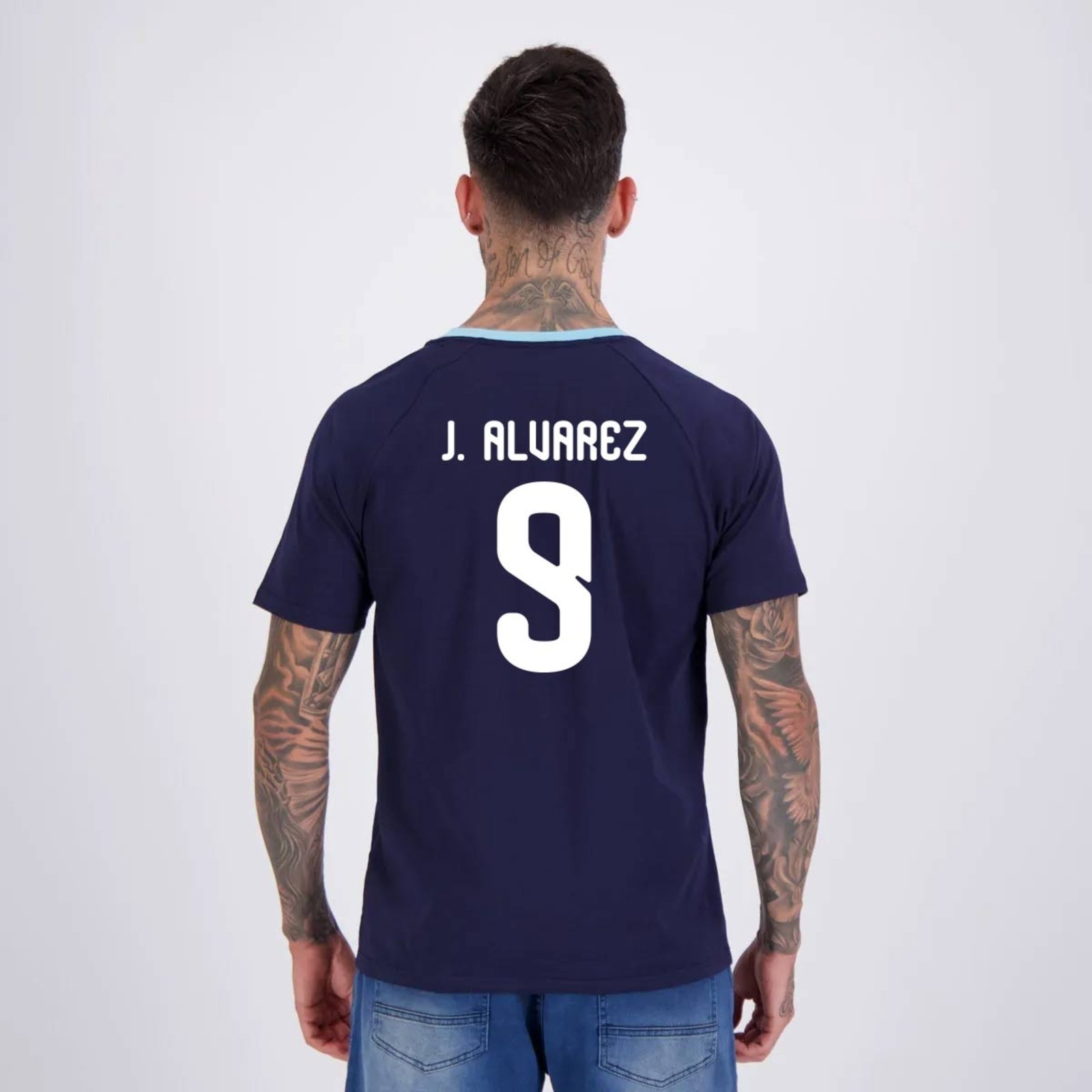 Camisa Argentina Ribbon Marinho 9 J. Alvarez