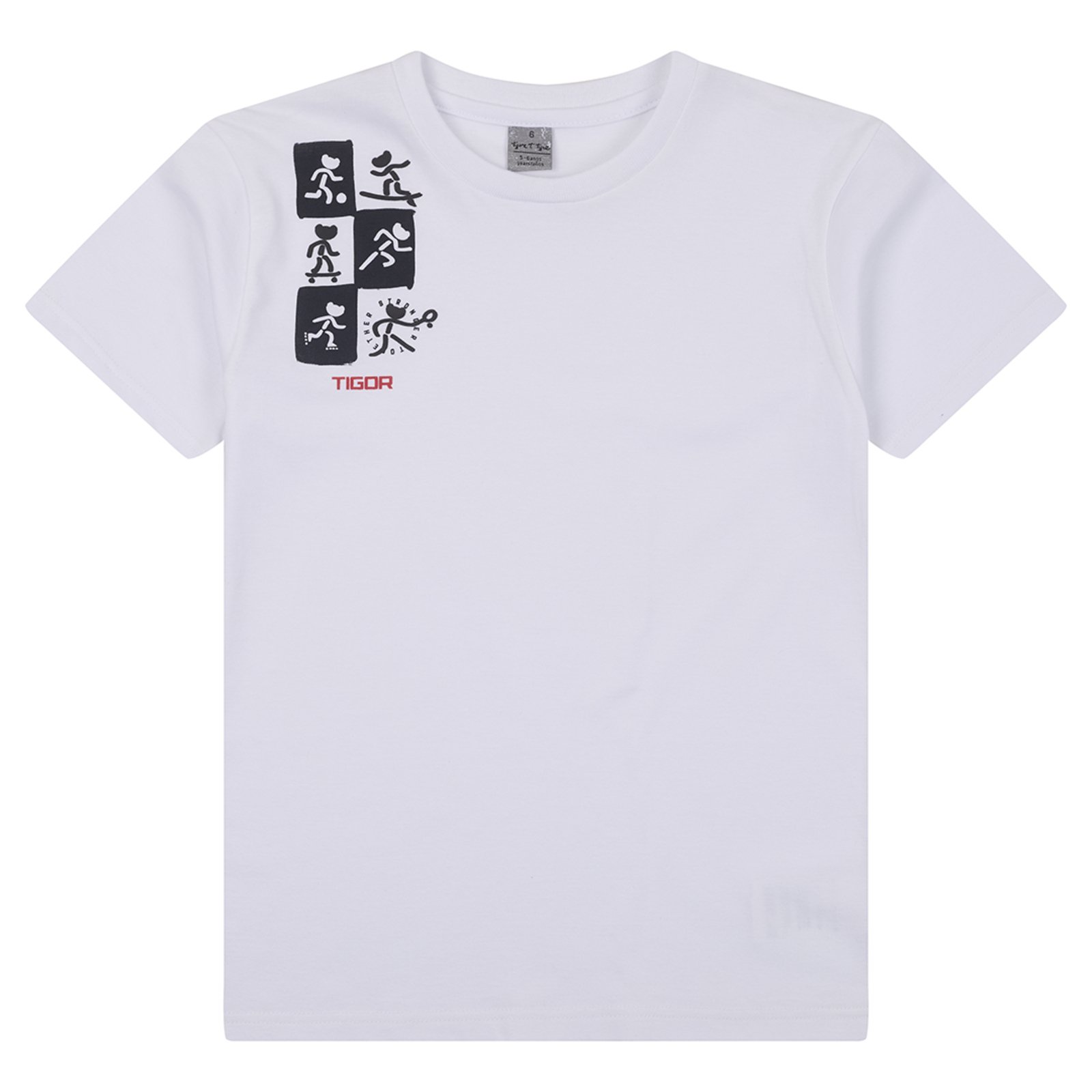Infantil - Camiseta Manga Curta Masculina Tigor T. Tigre