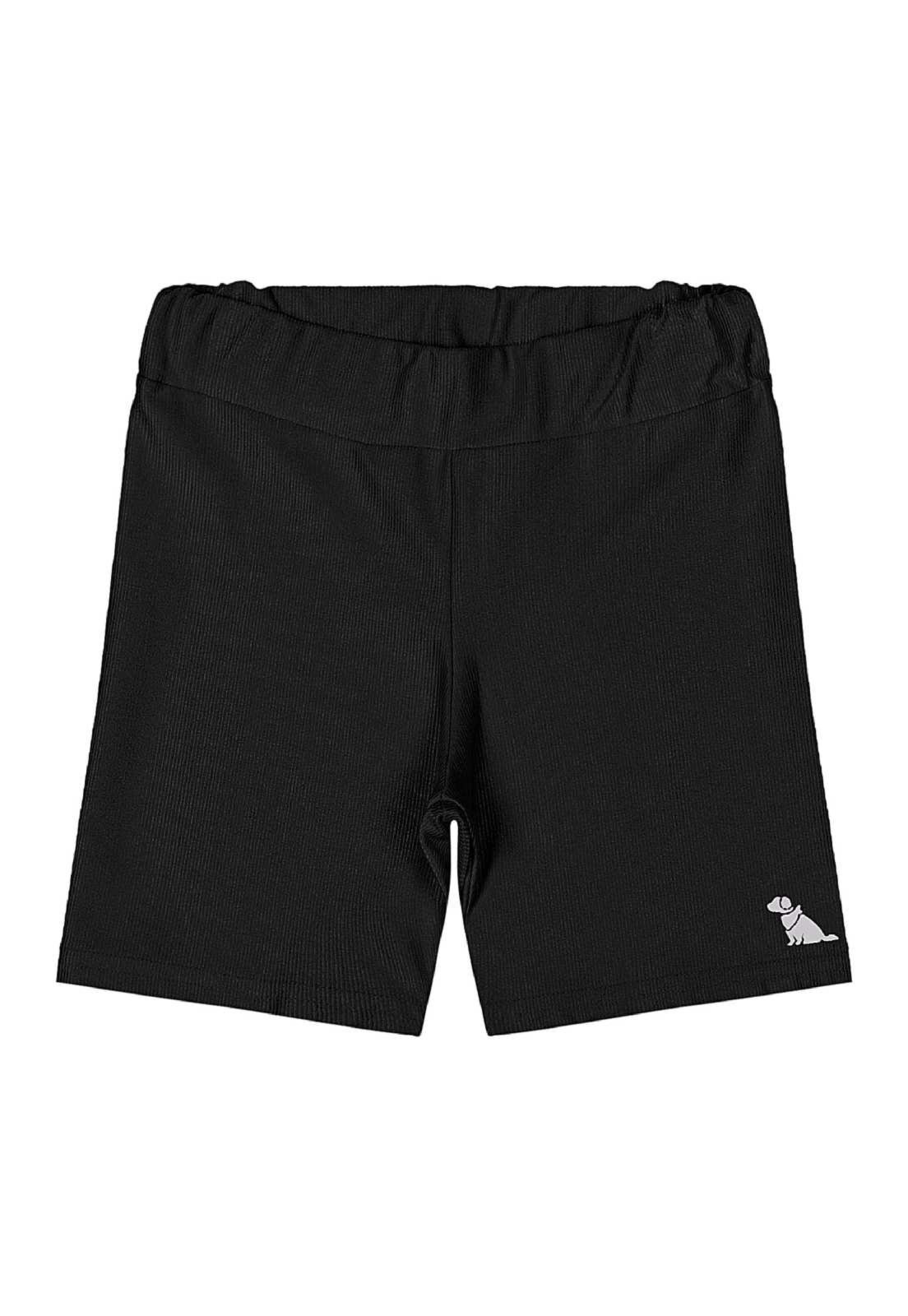 Infantil - Bermuda Ciclista Move para Menina Quimby Preto