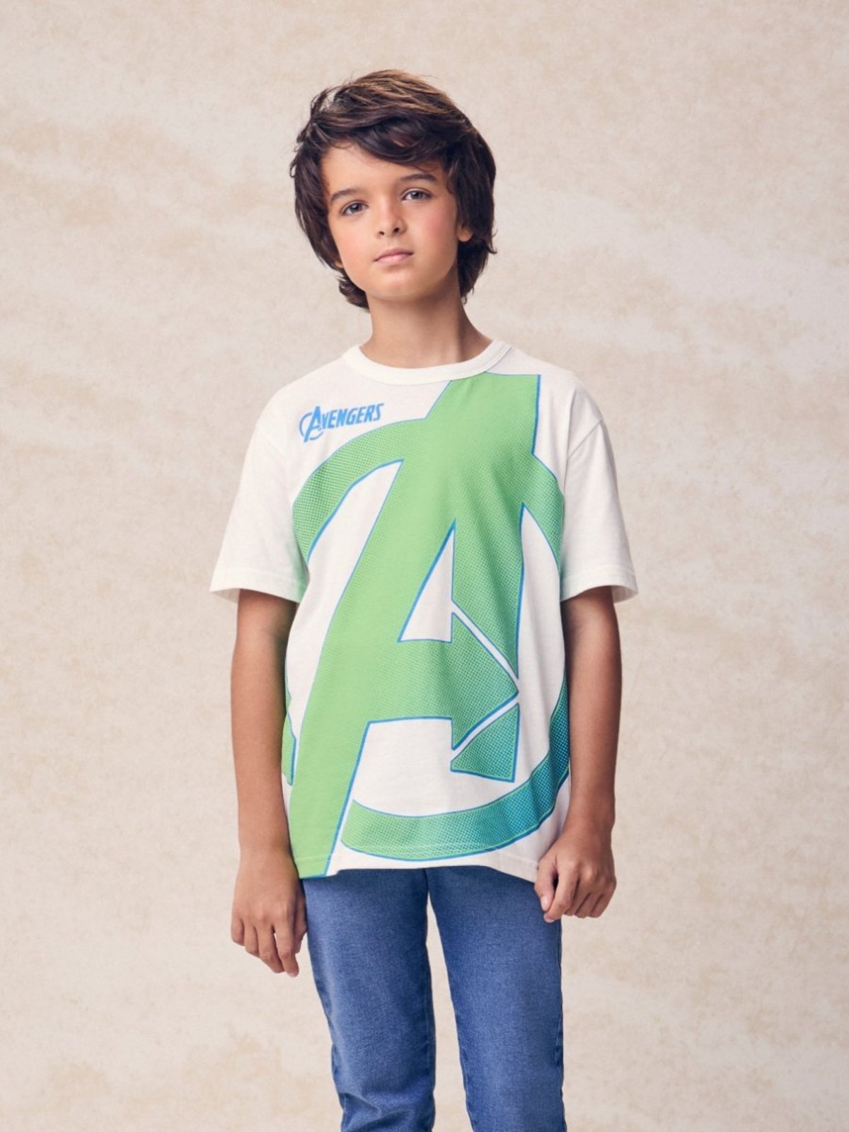 Infantil - Camiseta com Estampa do Avengers