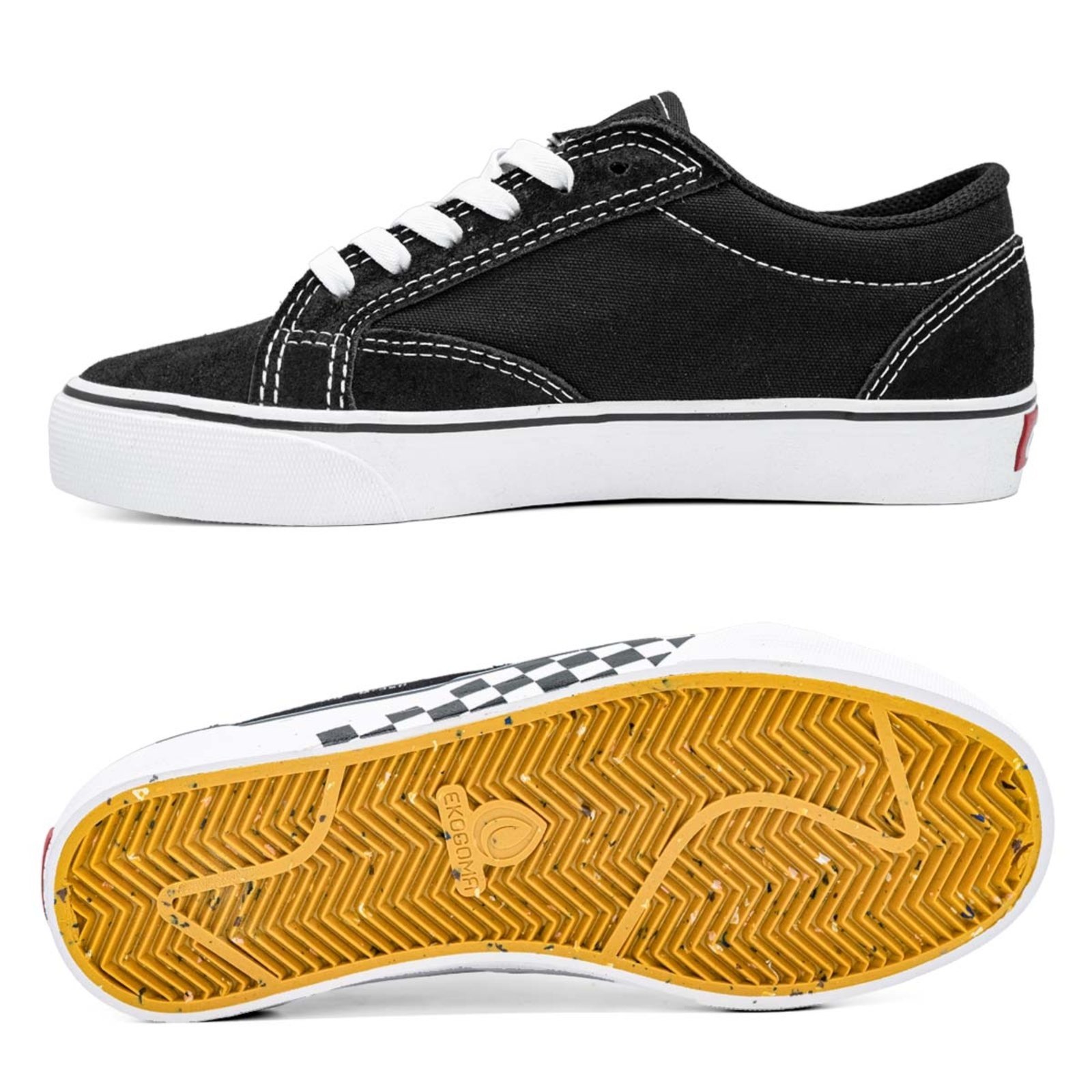 Vista 3 Tênis Qix DT Vulcanizado Unissex Camurça preto Qix preto