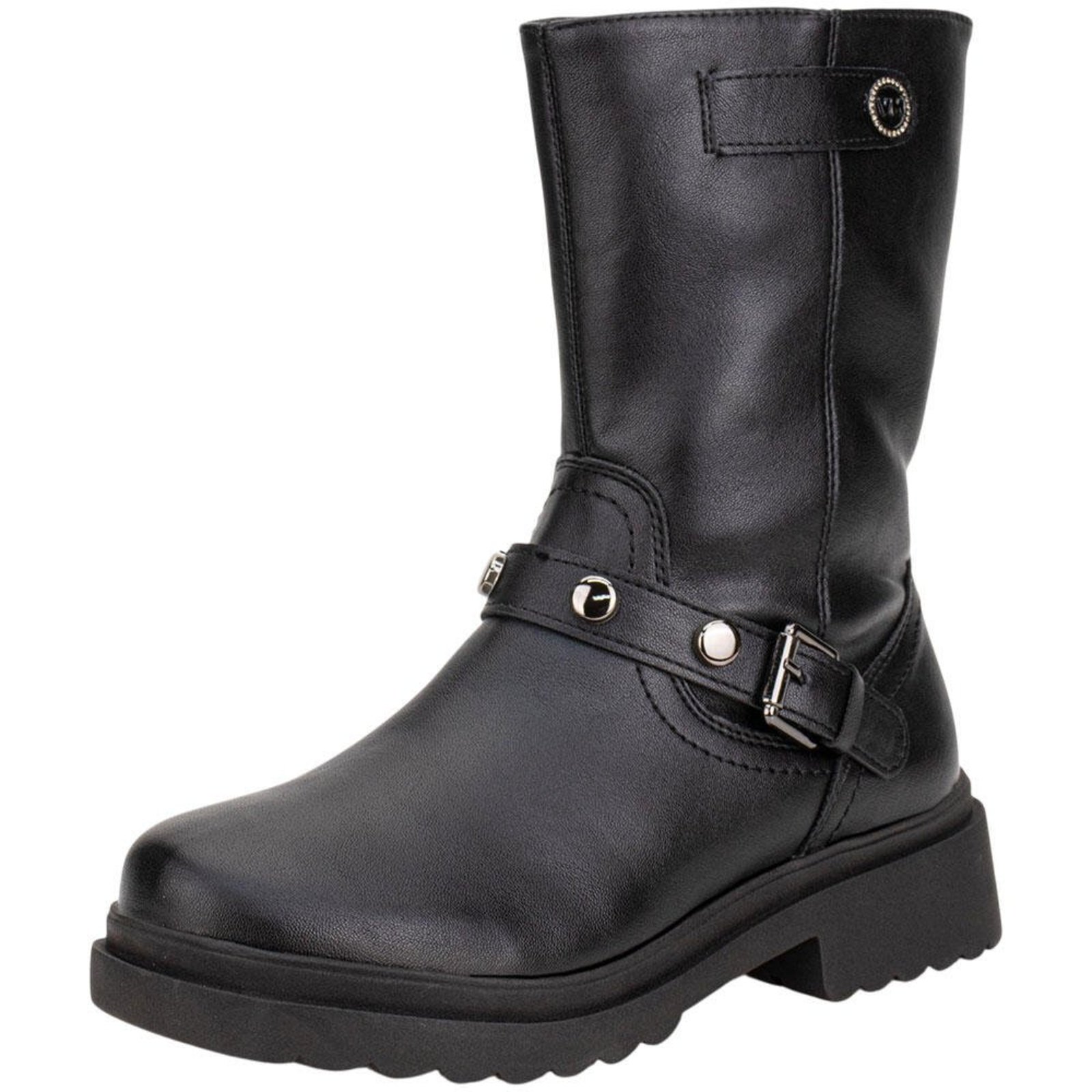 Bota Feminina Cano Médio Via Marte 245010 5830245 Preto