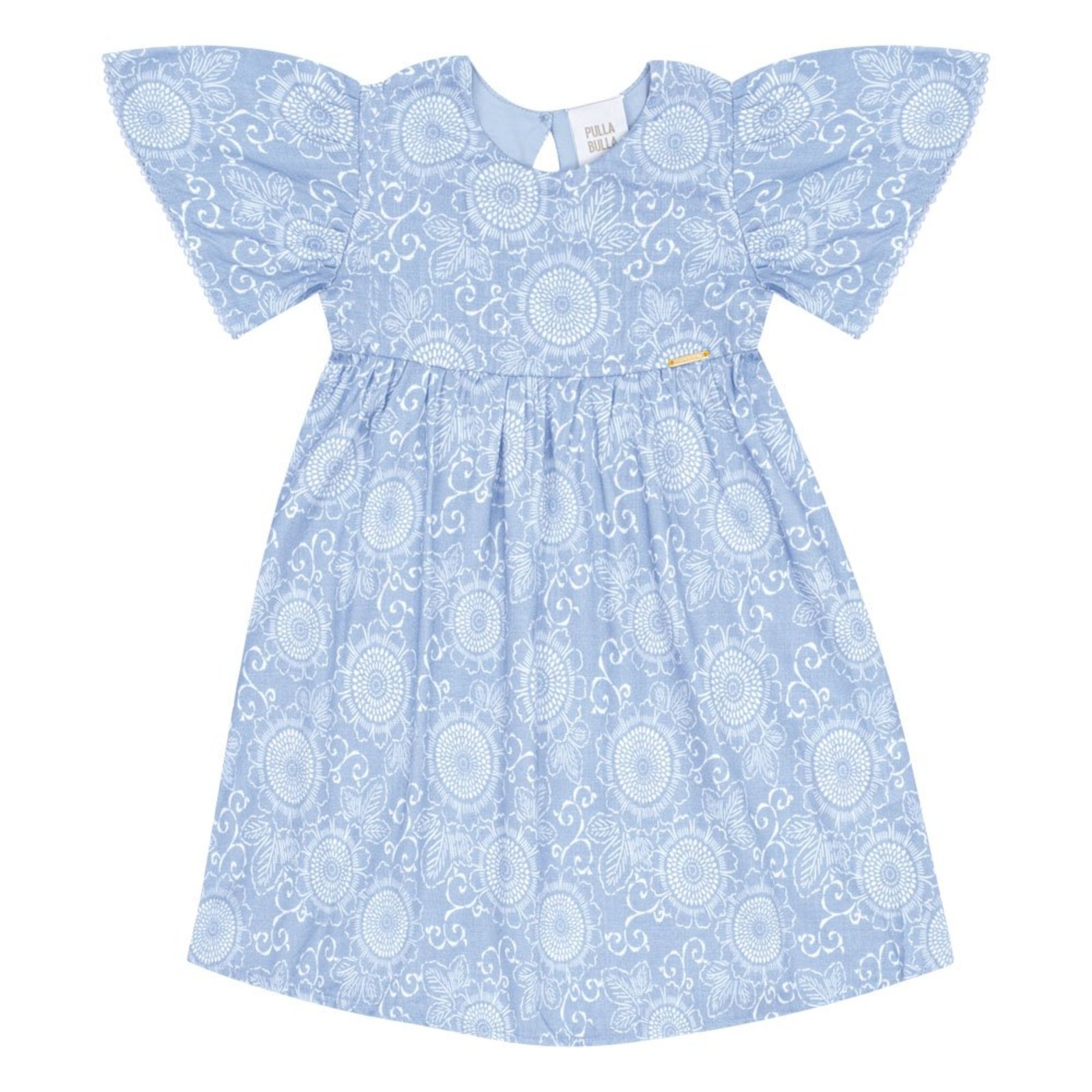 Infantil - Vestido Azul P. Passos Pulla Bulla Menina - 53316-1313