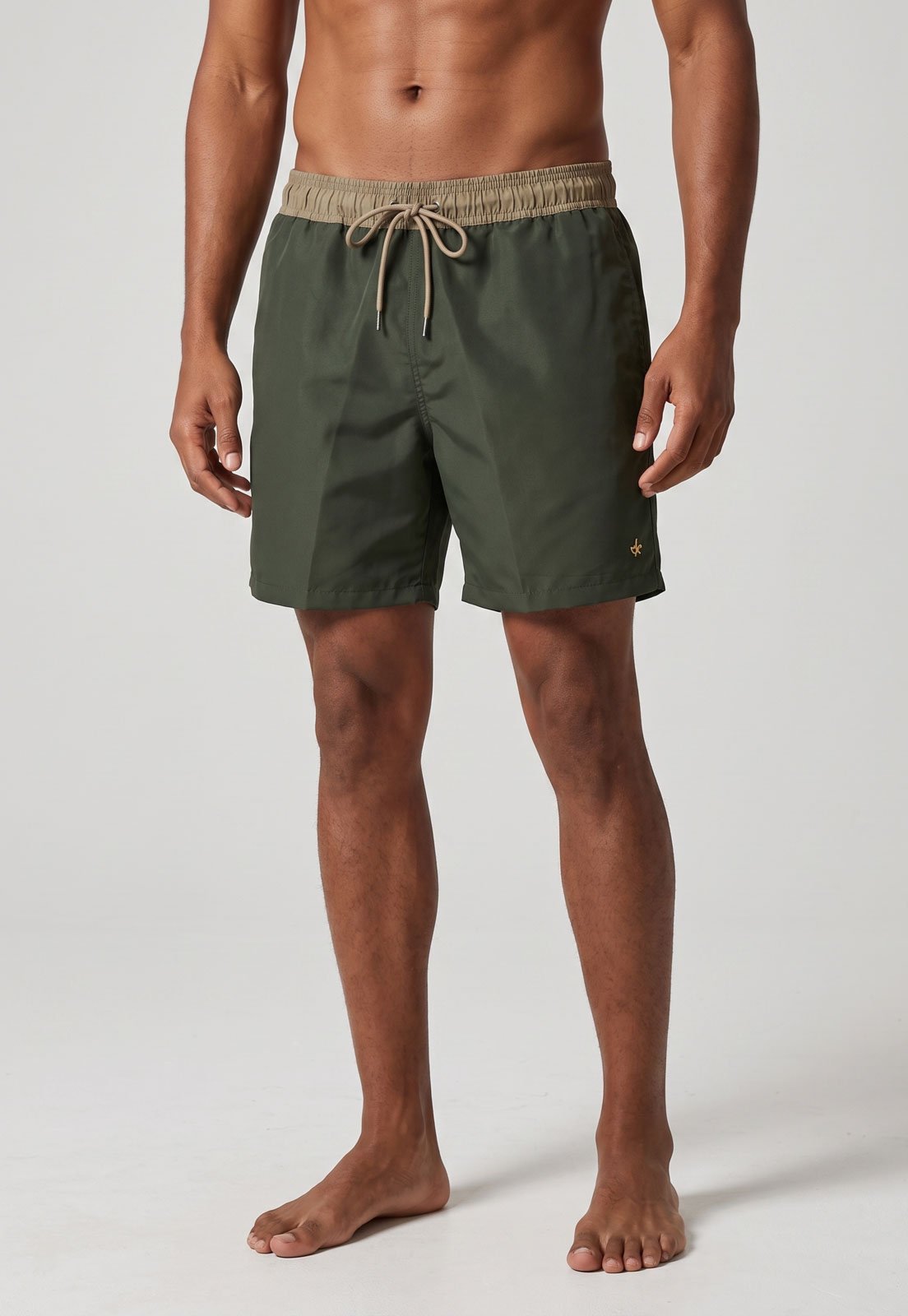 Bermuda Masculina Dudalina Cordão Água Verde