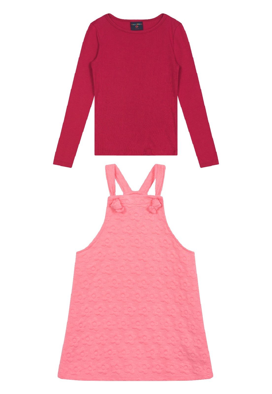 Infantil - Conjunto para Menina de Blusa e Salopete Guloseima Rosa