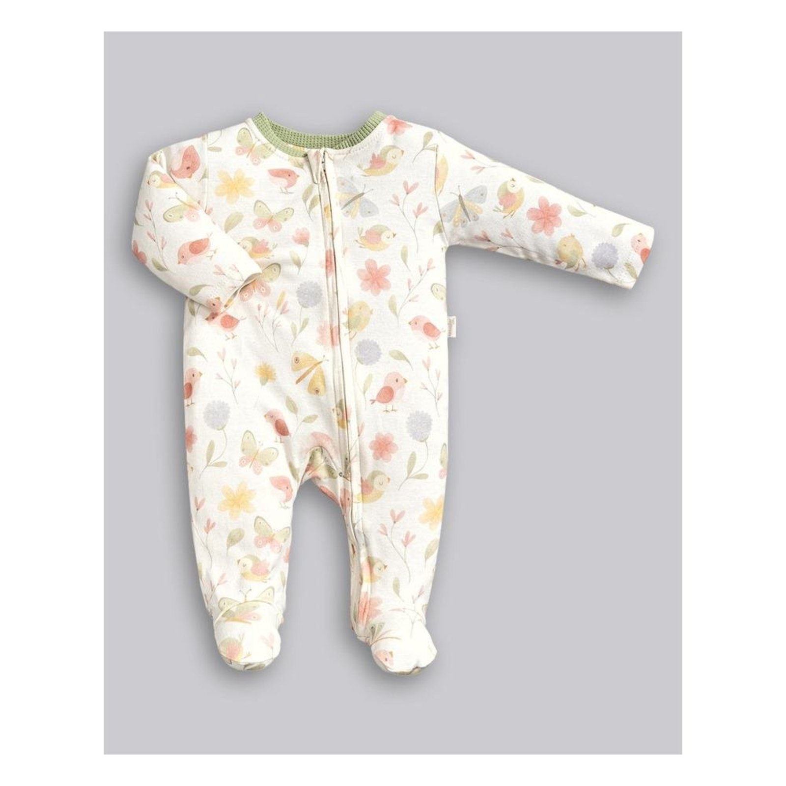 Infantil - Macacão Longo Passarinhos Anjos Baby P Unico