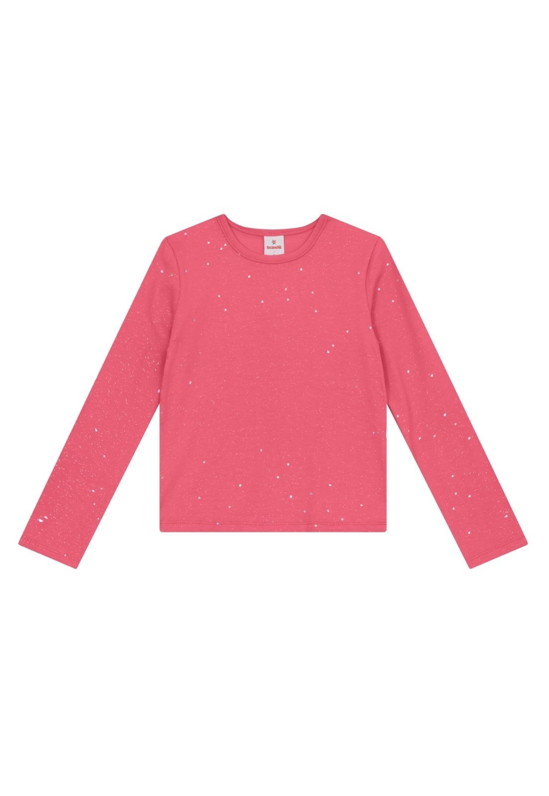 Infantil - Blusa menina em cotton com brilho Brandili