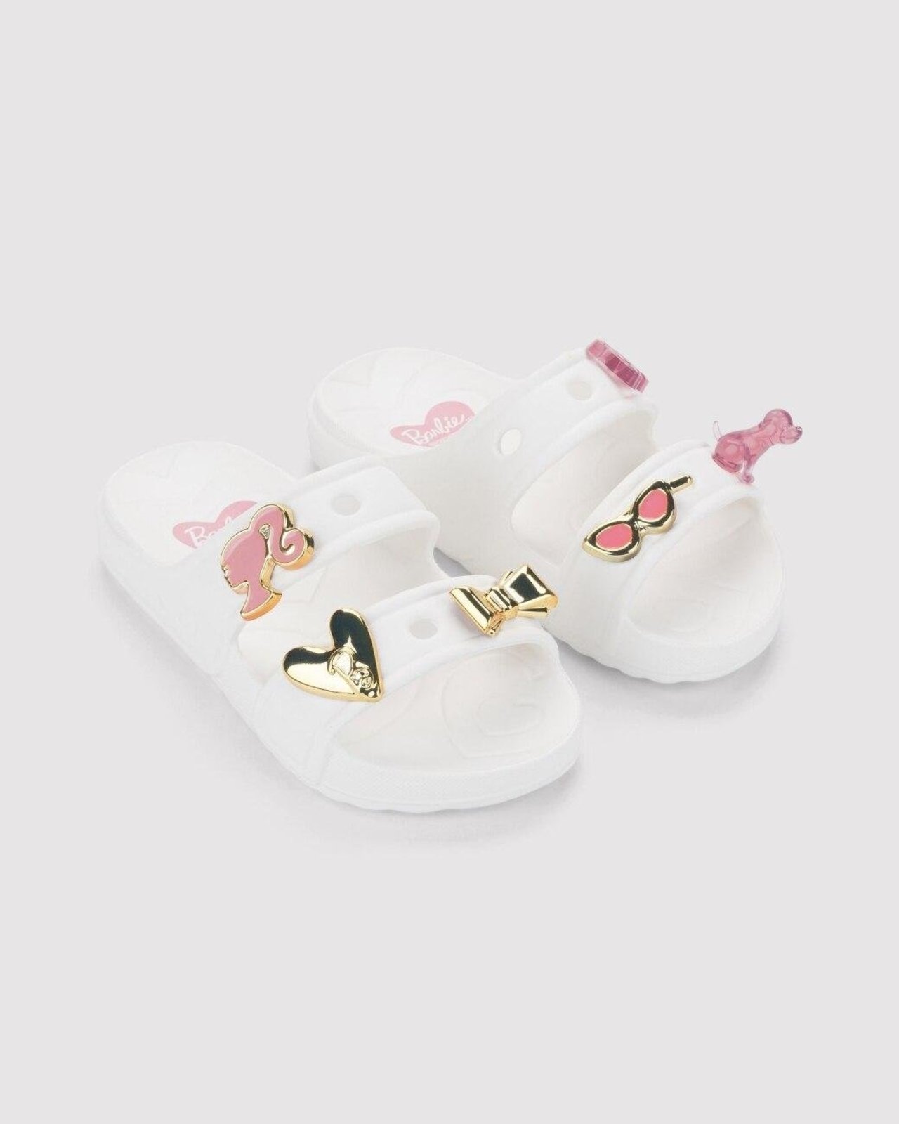 Infantil - Chinelo Slide Grendene Barbie Switch Branco