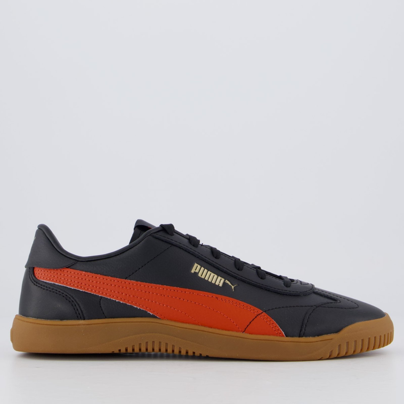 Tênis Puma Club 5V5 Preto e Vermelho