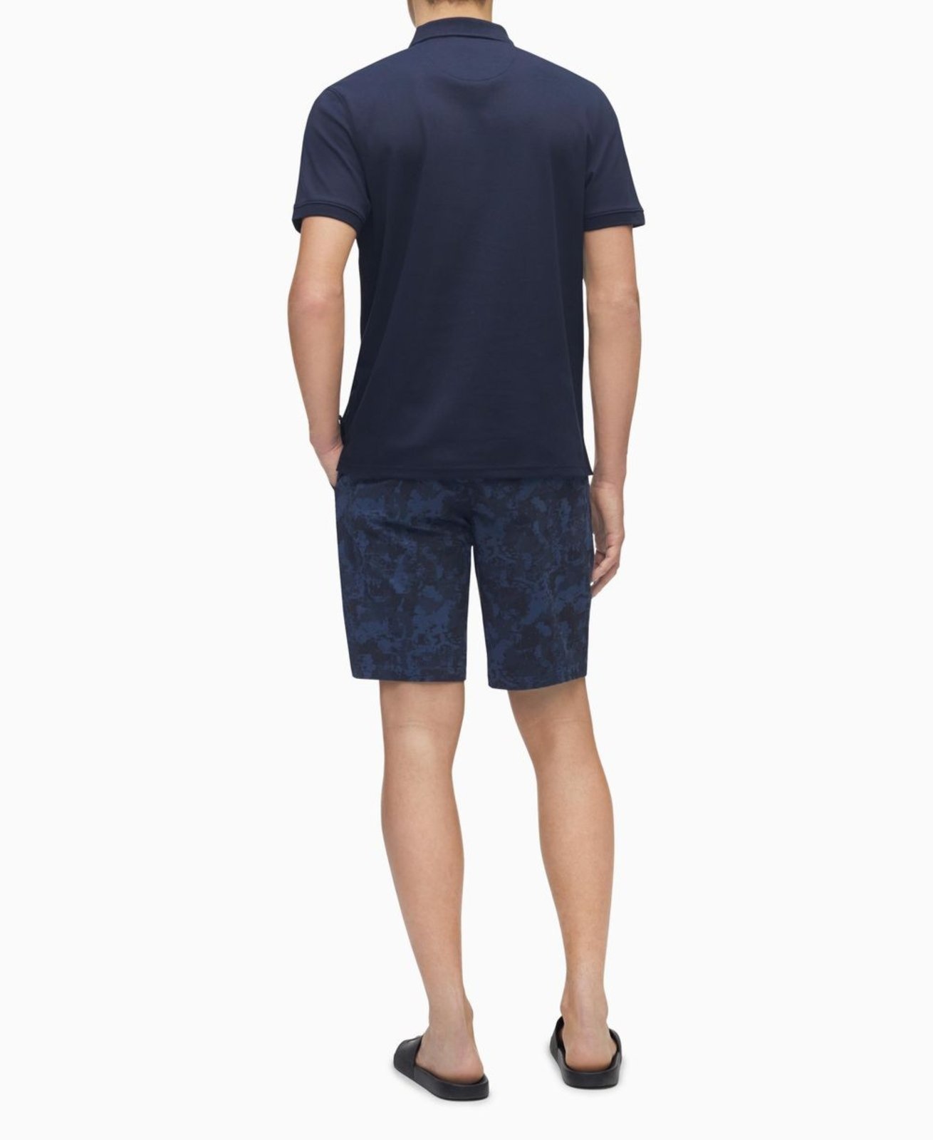 Polo Masculina Liquid Touch Calvin Klein - Azul Marinho CKS Premium Label