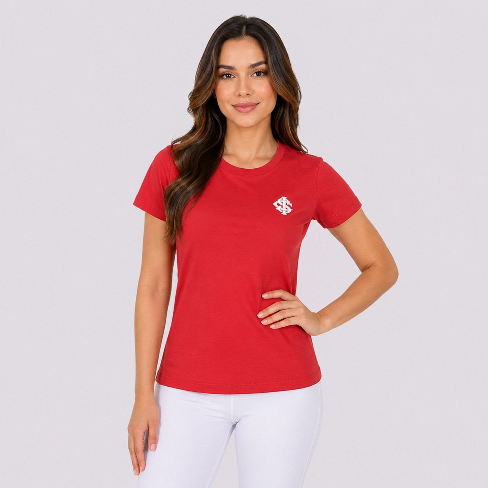 Camisa Internacional Baby Look Classic Feminina Vermelha