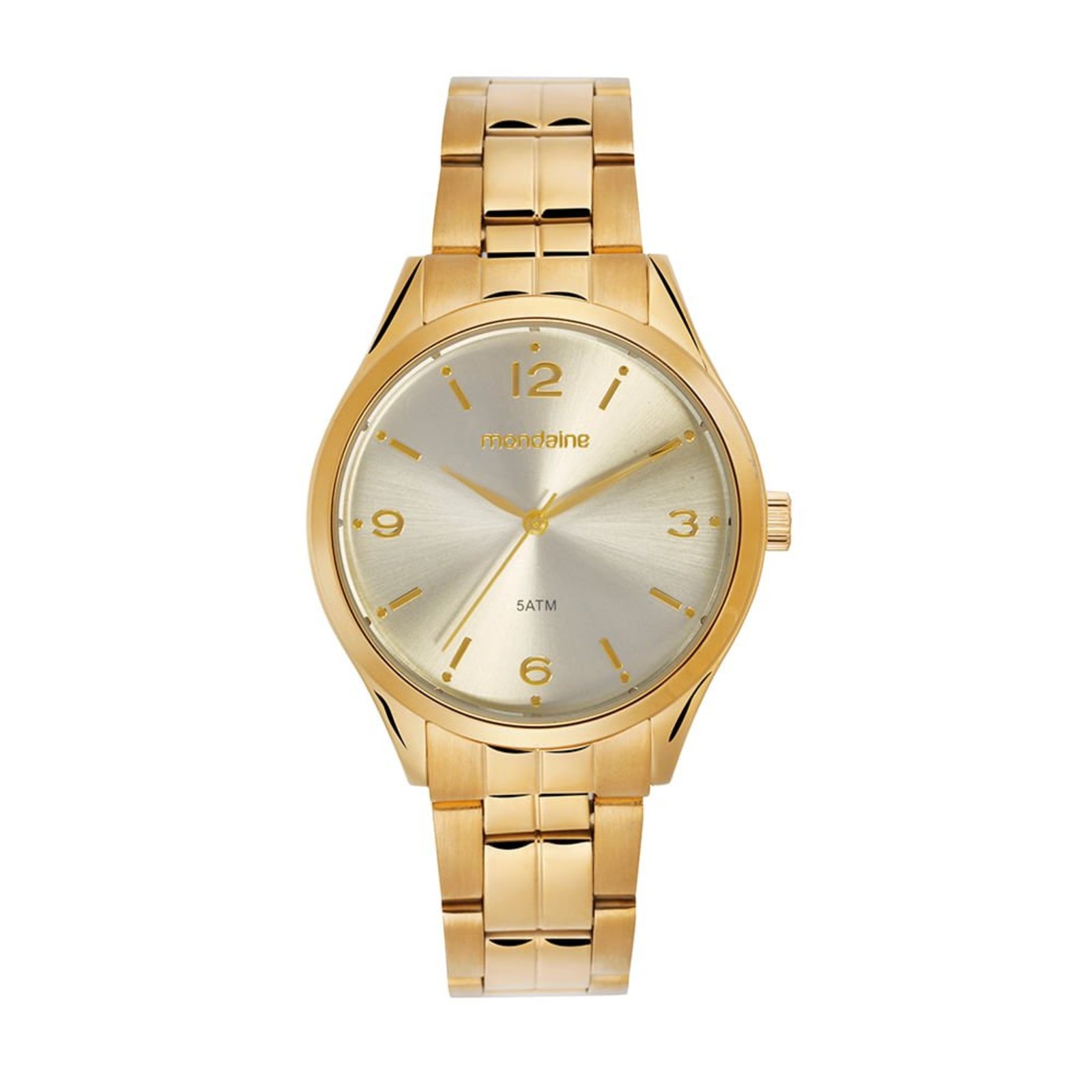 Relógio Mondaine Feminino Analógico Aço Dourado Mondaine