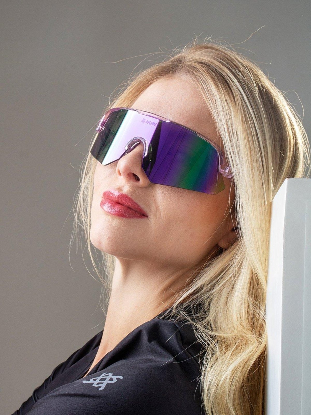 Óculos HUPI Core Cristal Roxo Lente Roxo Espelhado Roxo