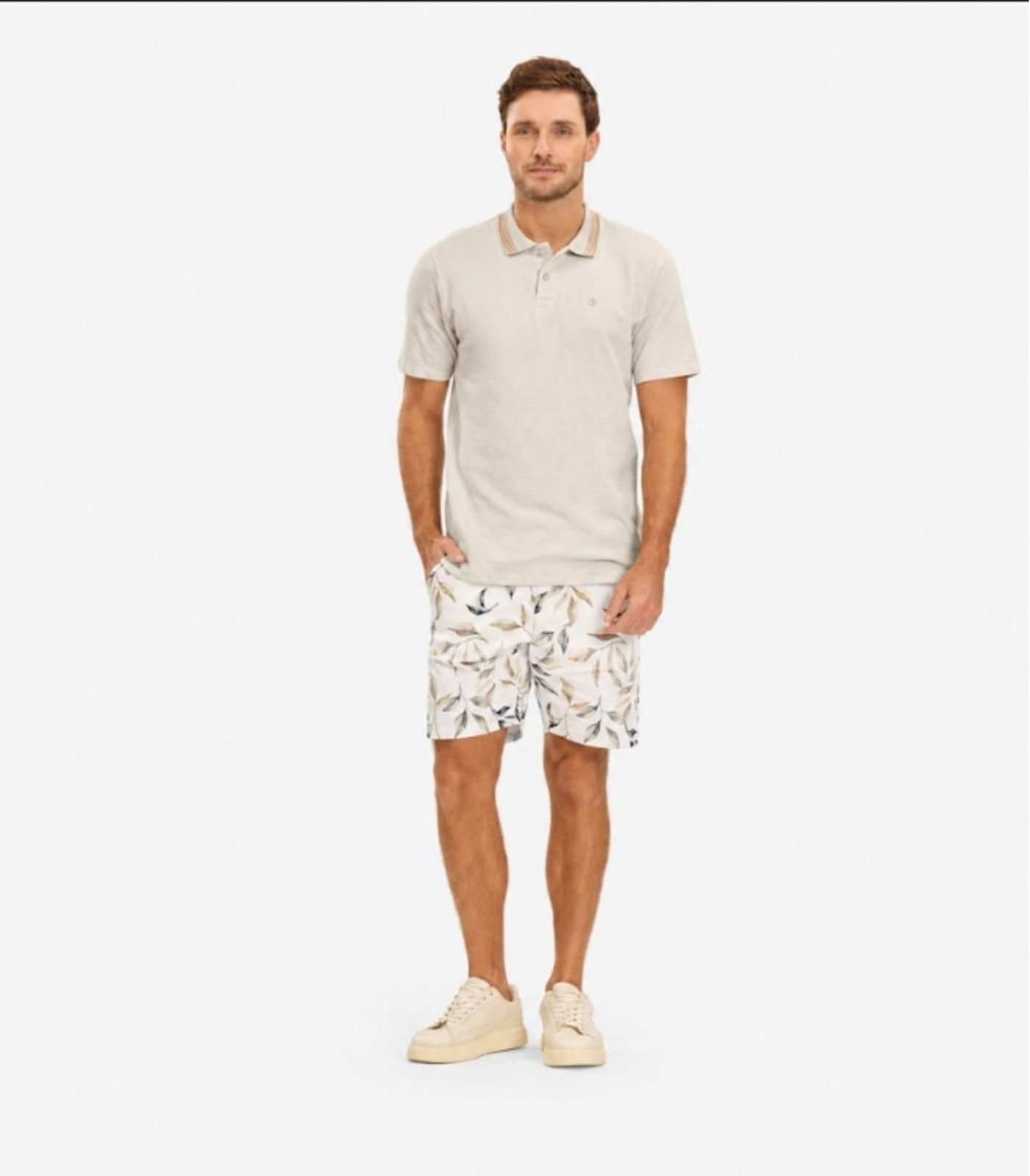 Bermuda Sarja Masculina Diametro Bege