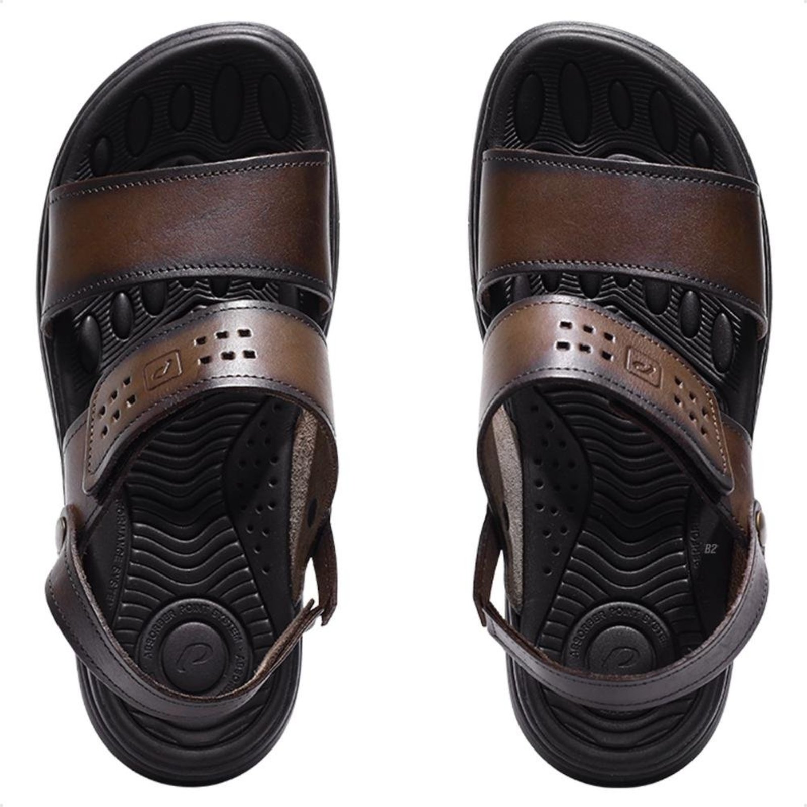 Sandália Pegada Wave Masculina Marrom