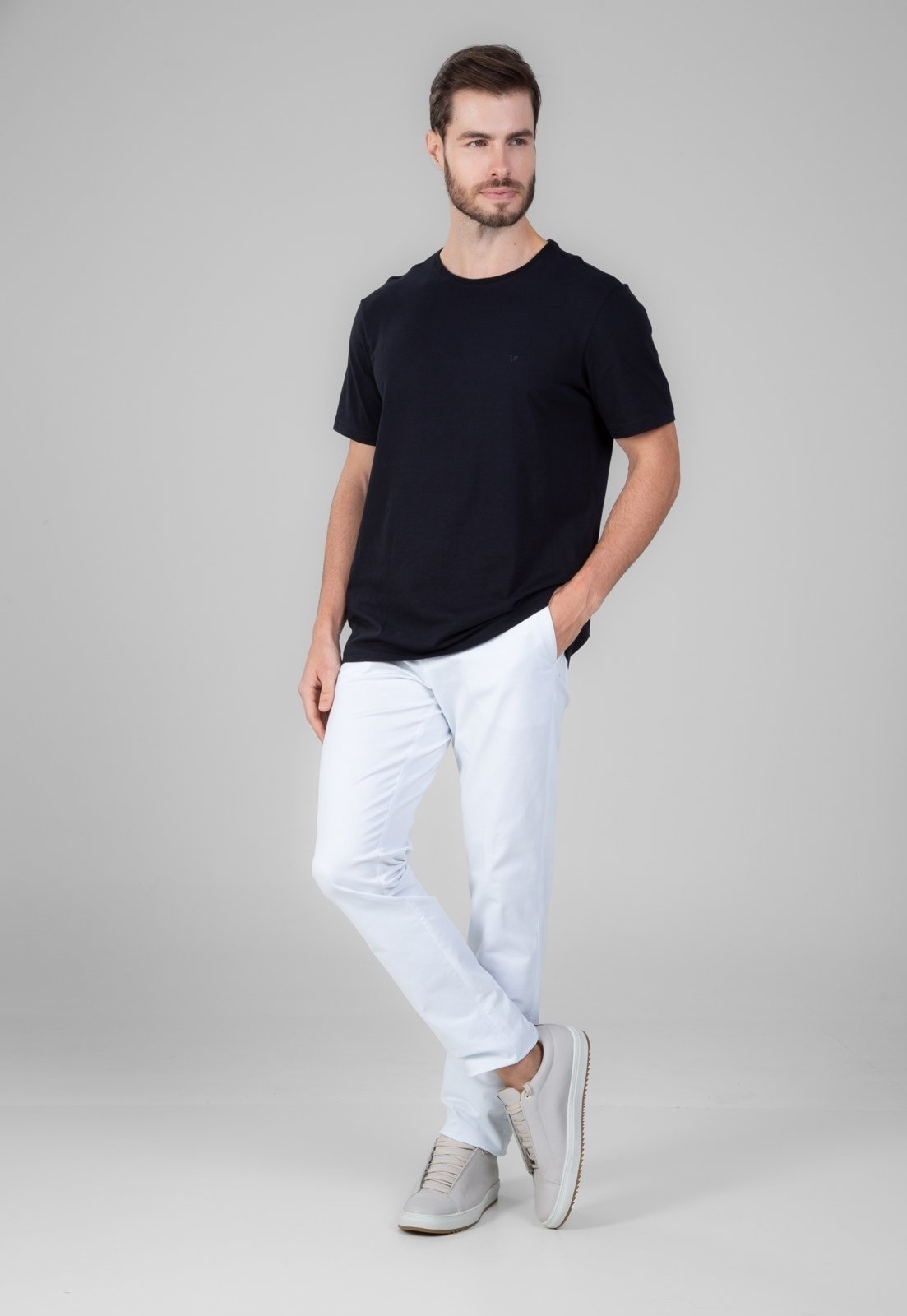 Calça Sarja Traymon Slim Amaciada Branco