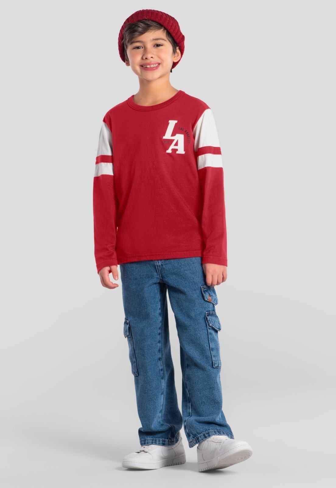 Infantil - Camiseta menino em malha Brandili