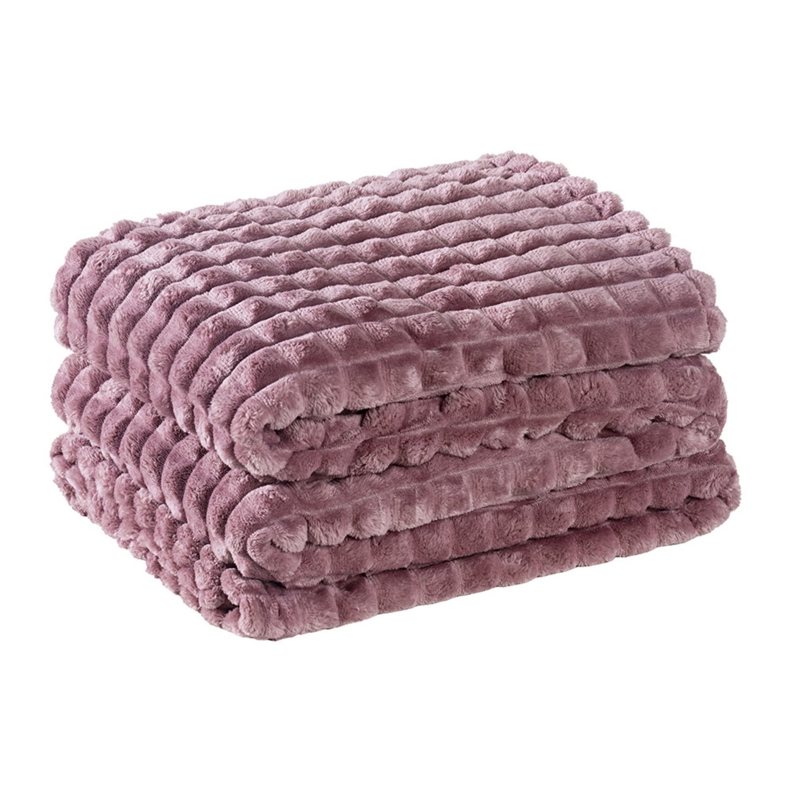 Cobertor Casa Scarpa Comfy Queen Manta Ultrasoft Alto Relevo Super Macia – Peony – Rosê
