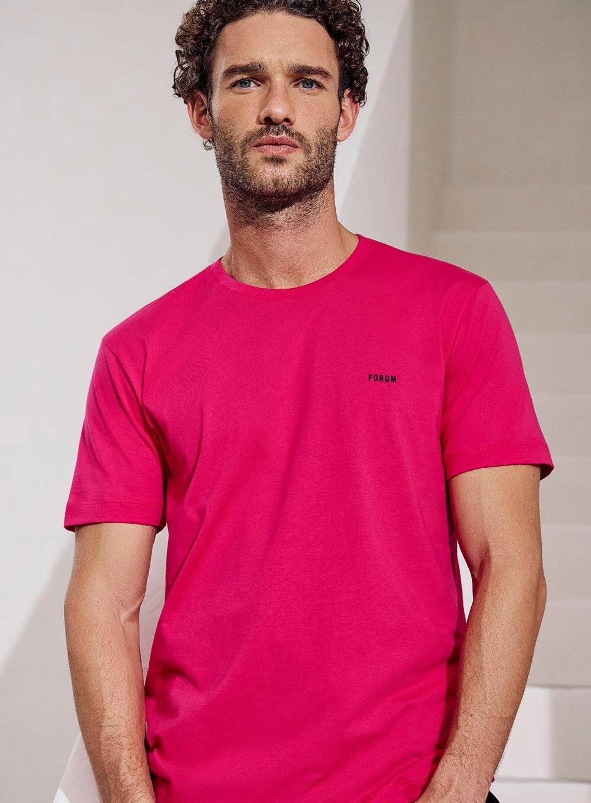 Camiseta Forum Slim Rosa