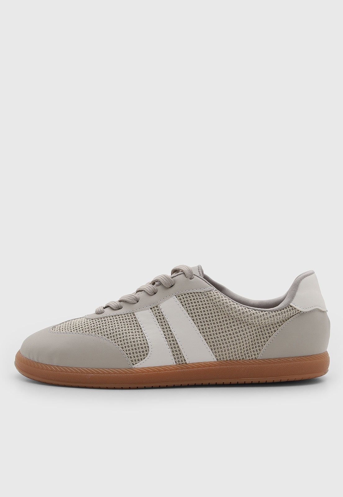 Tênis Feminino VIA UNO Casual Cano Baixo Cinza