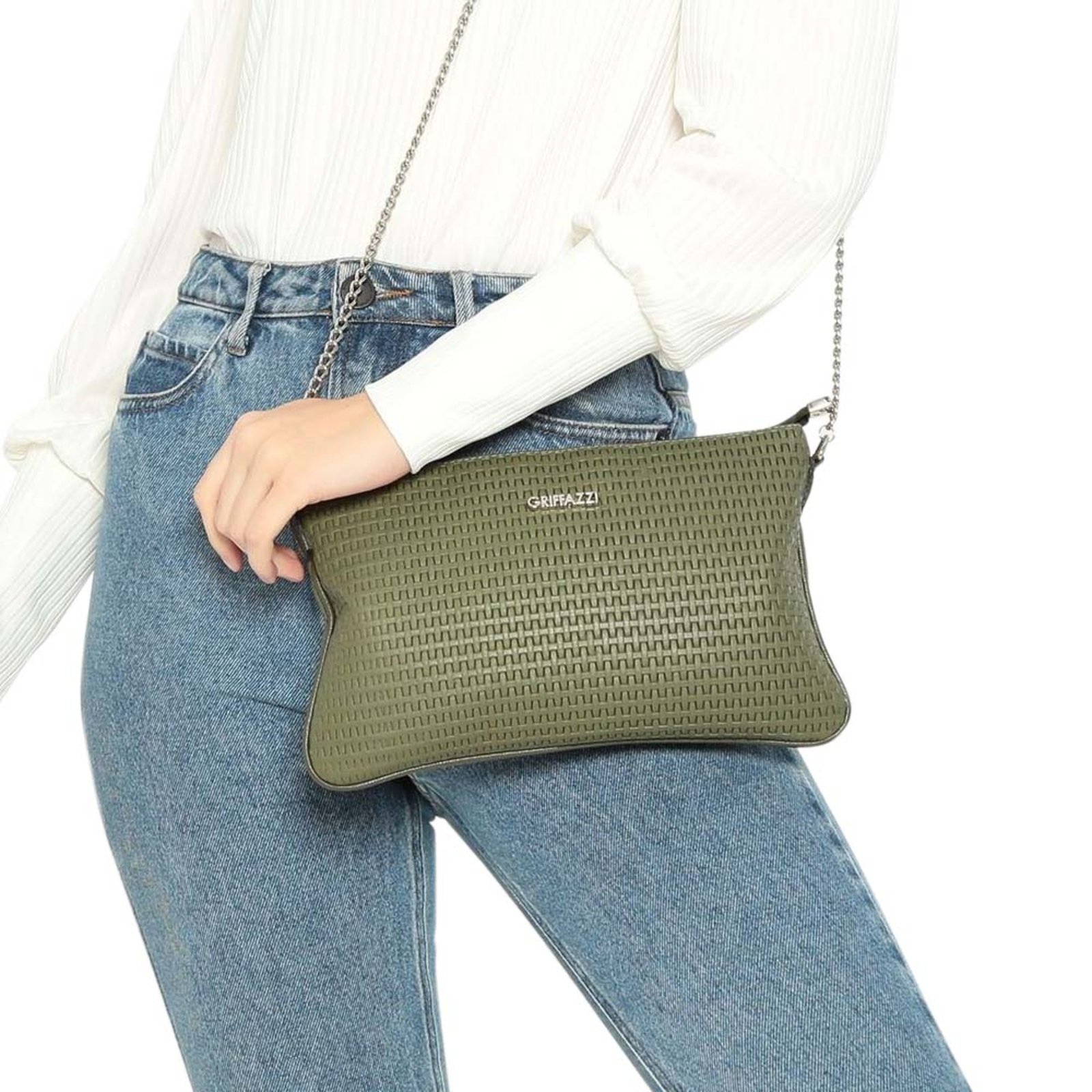 Bolsa de Couro Griffazzi Verde