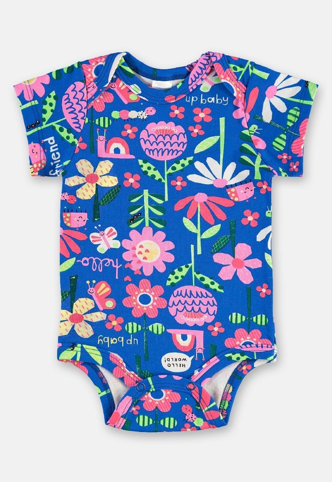 Infantil - Body Menina em Suedine Up Baby Azul