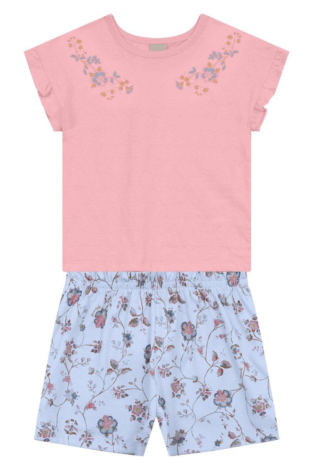 Infantil - Conjunto menina de flores Mundi