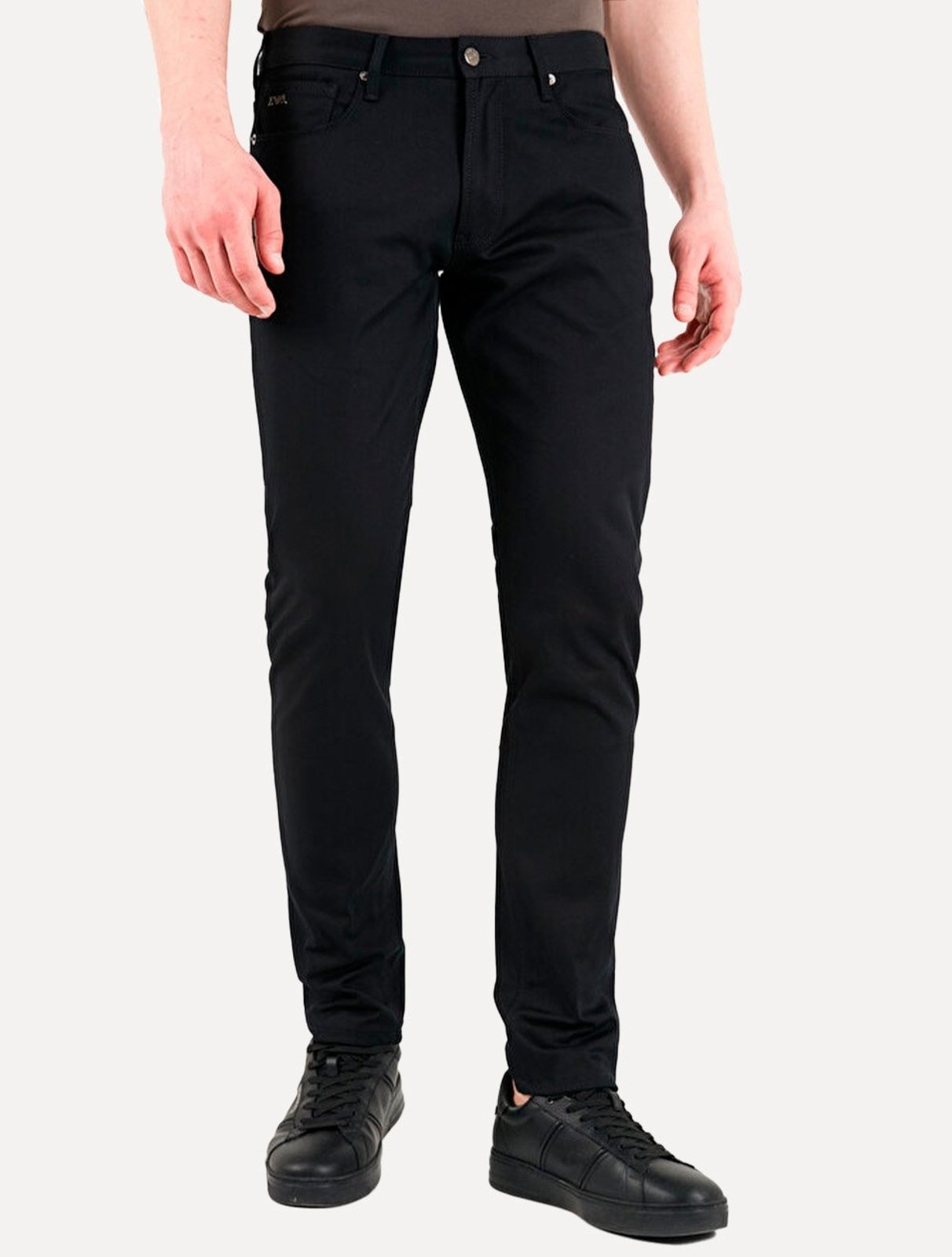 Calça Jeans Empório Armani Masculina J06 Slim Fit Preta