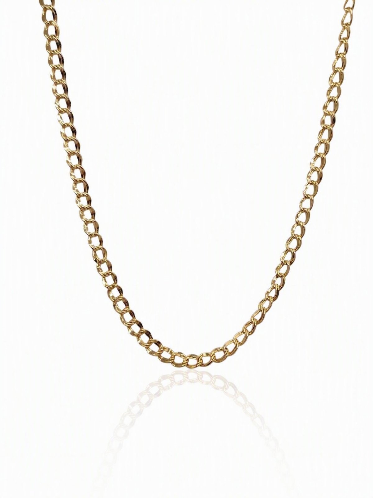 Choker Elos Duplos Banhada a Ouro 18k