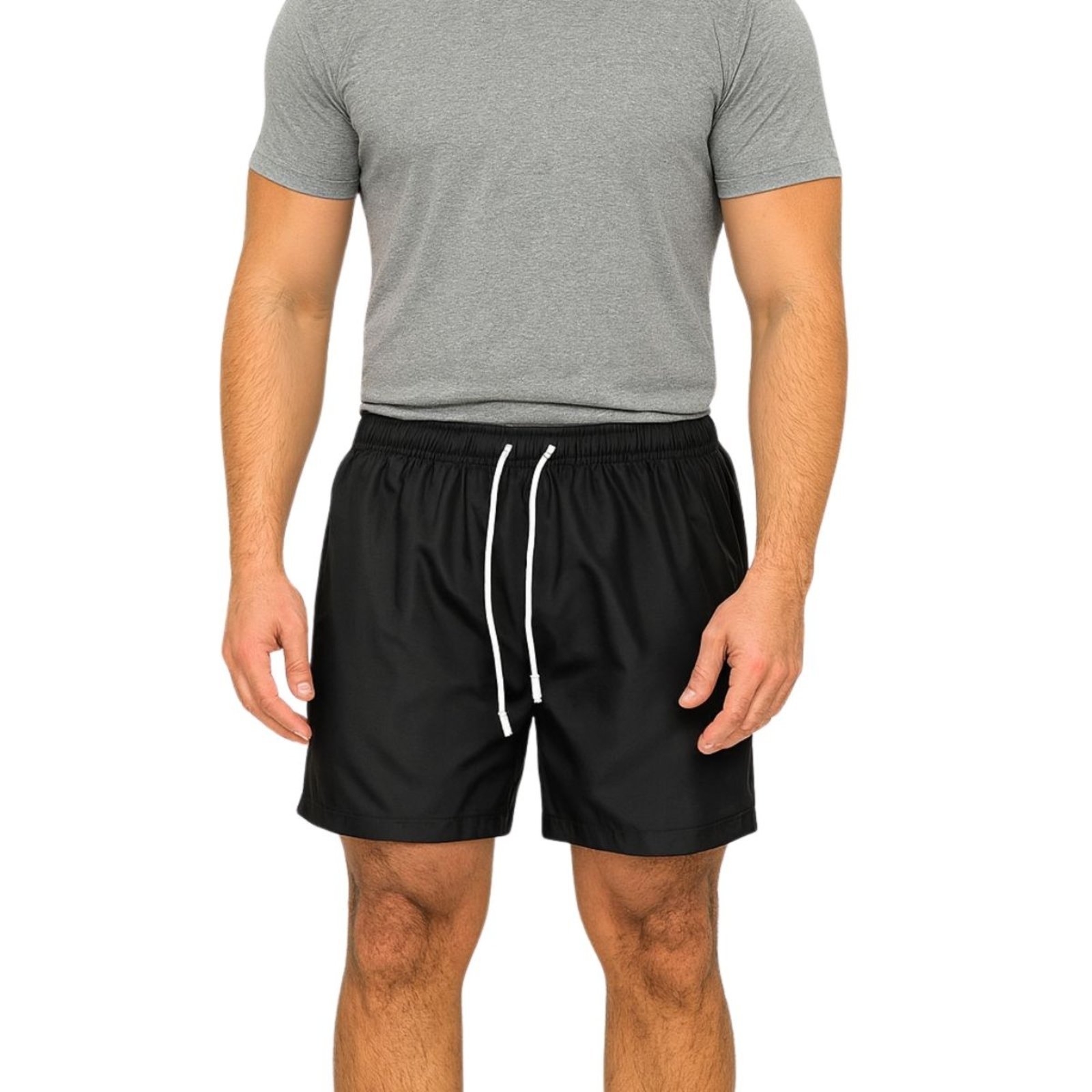 Bermuda Tactel Masculina FMF Preta Leve Secagem Rápida Preto