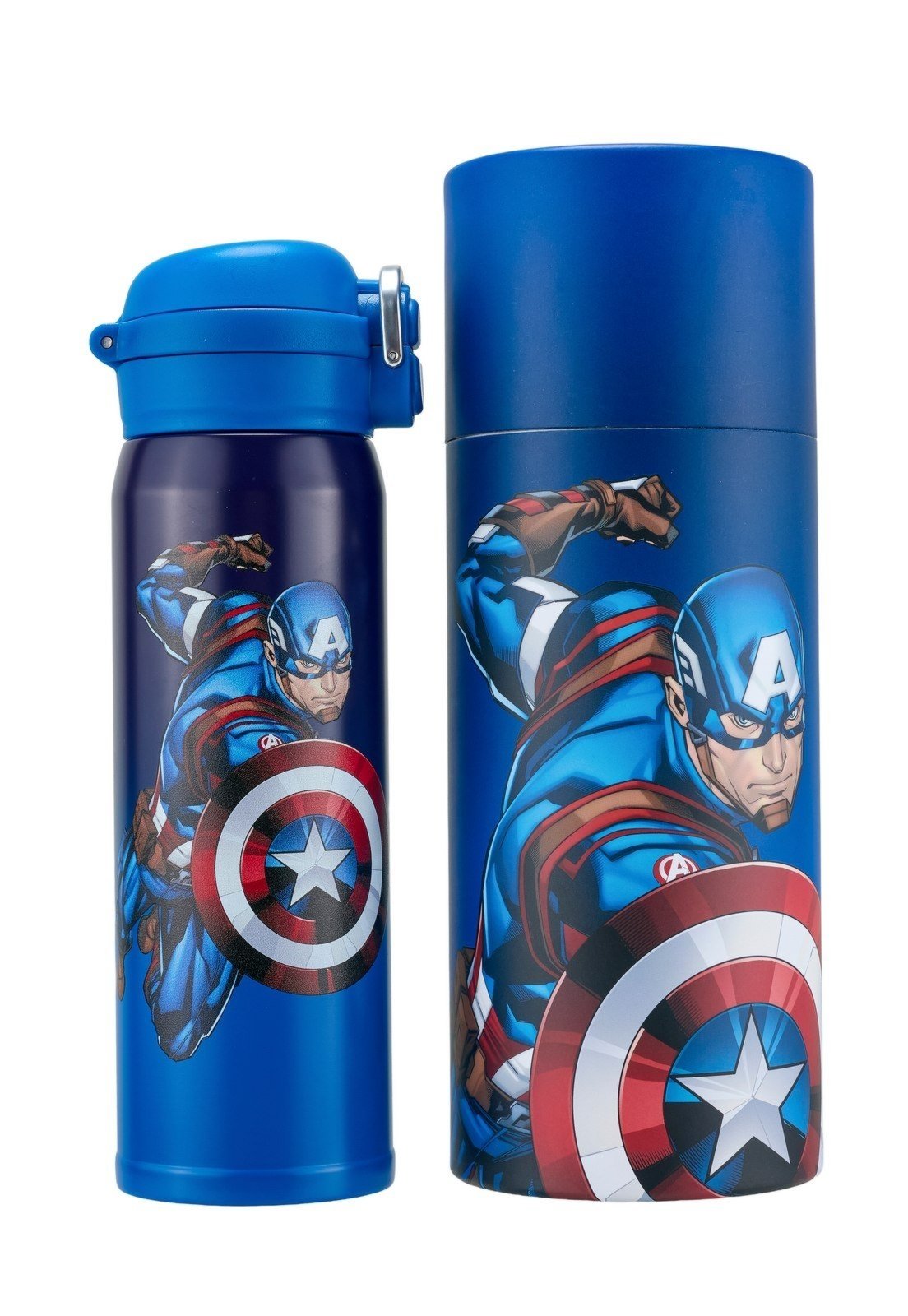 Garrafa Capitão America Resistente 480 ML Suco Marvel