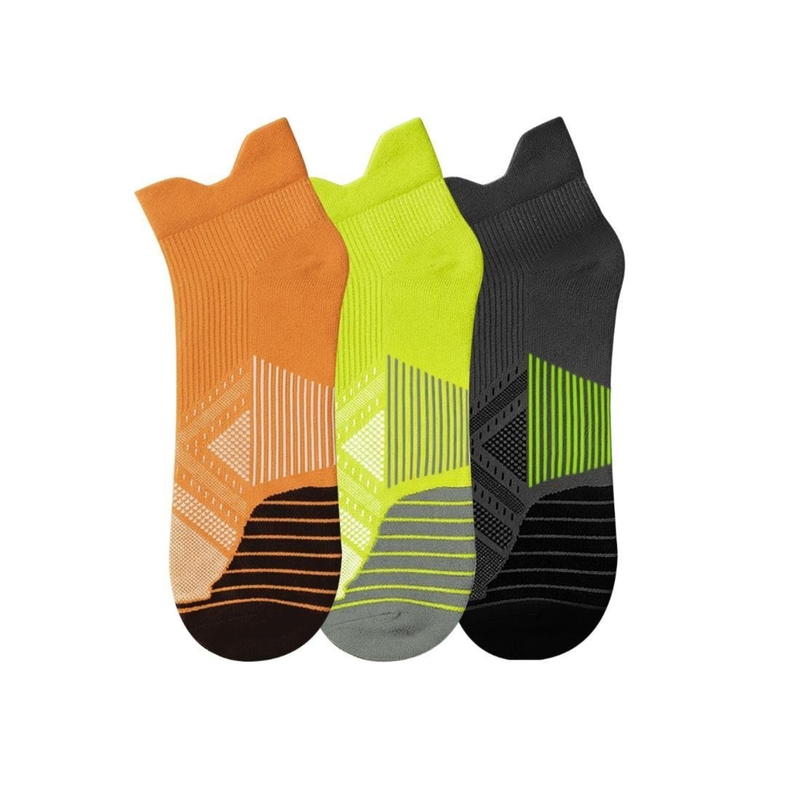 Kit 3 Pares de Meias QLC Sports Cano Curto Esportiva Sortida