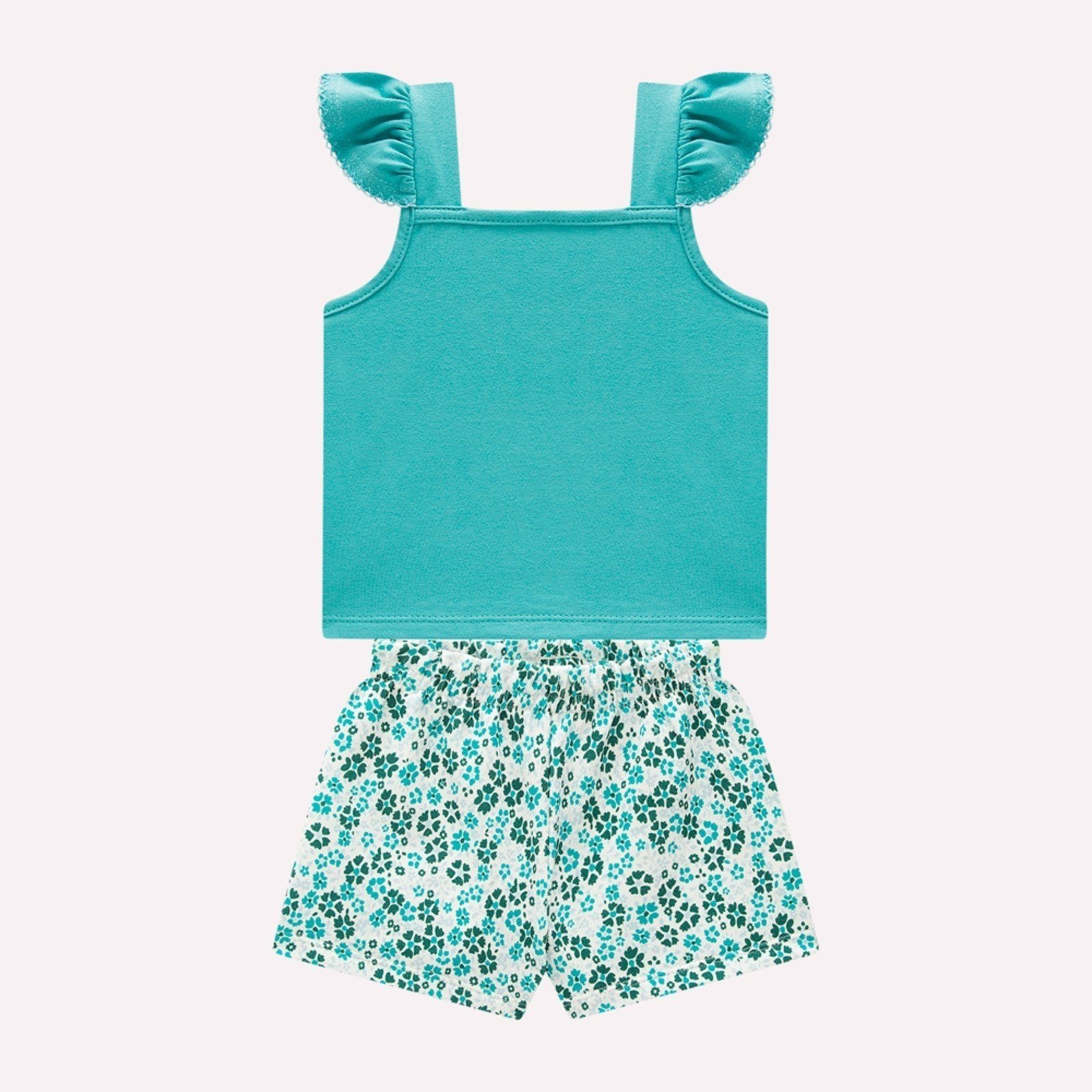 Infantil - Conjunto Menina Flores Milon