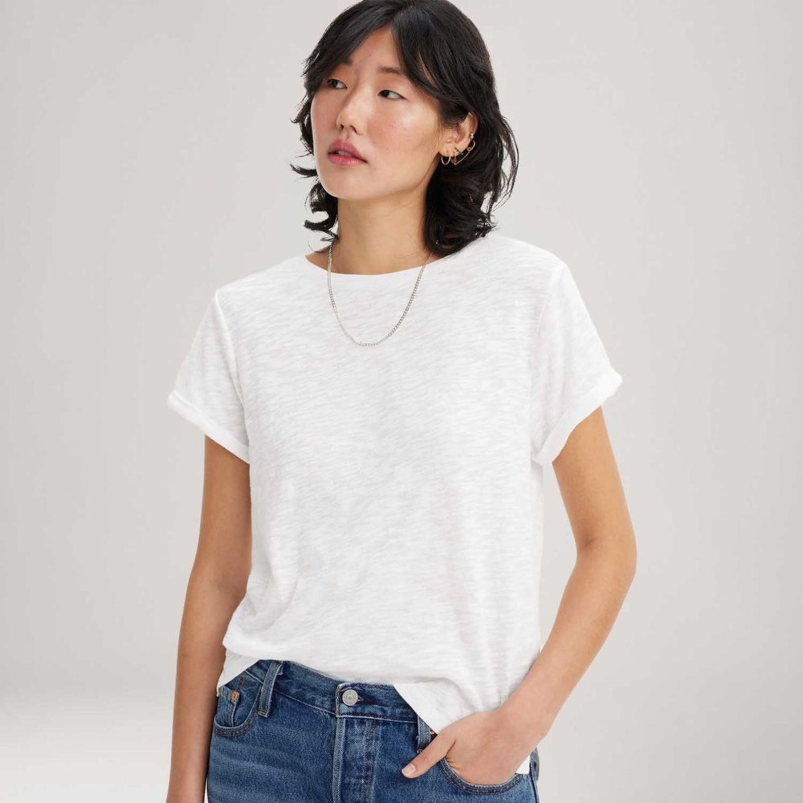 Blusa Levi’s® Margot Branca Manga Curta