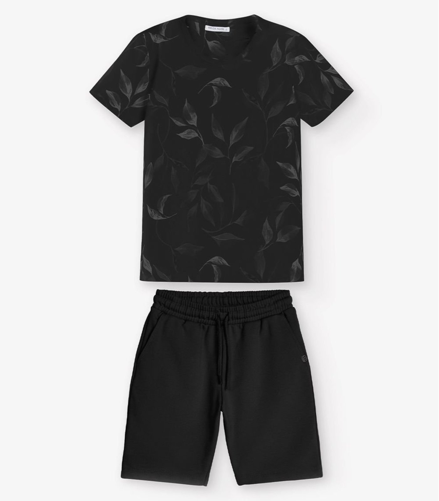 Infantil - Conjunto Camiseta com Bermuda Menino Trick Nick Preto