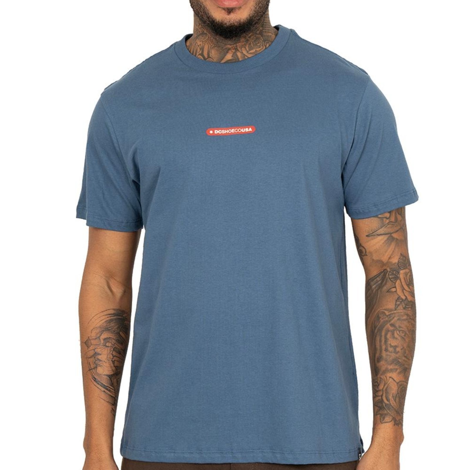 Camiseta DC Shoes Tape DCShoe SM26 Masculina Azul