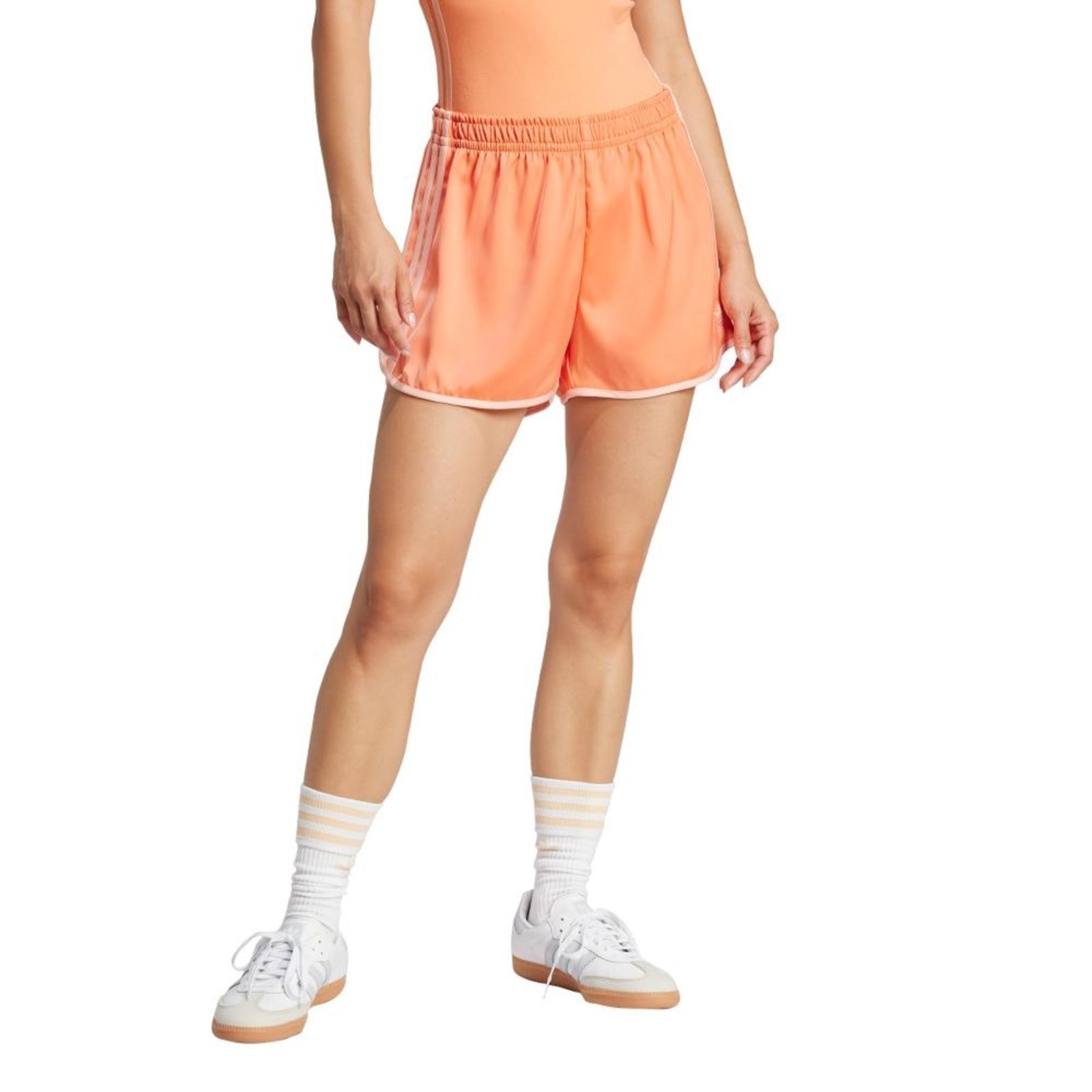 Shorts Adicolor Três Listras Sprinter adidas Originals Laranja