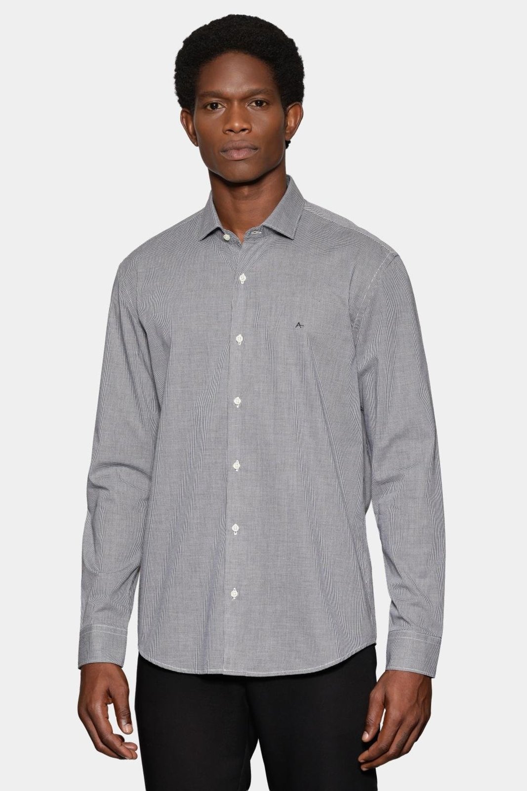 Camisa Aramis Manga Longa Slim Micro Xadrez