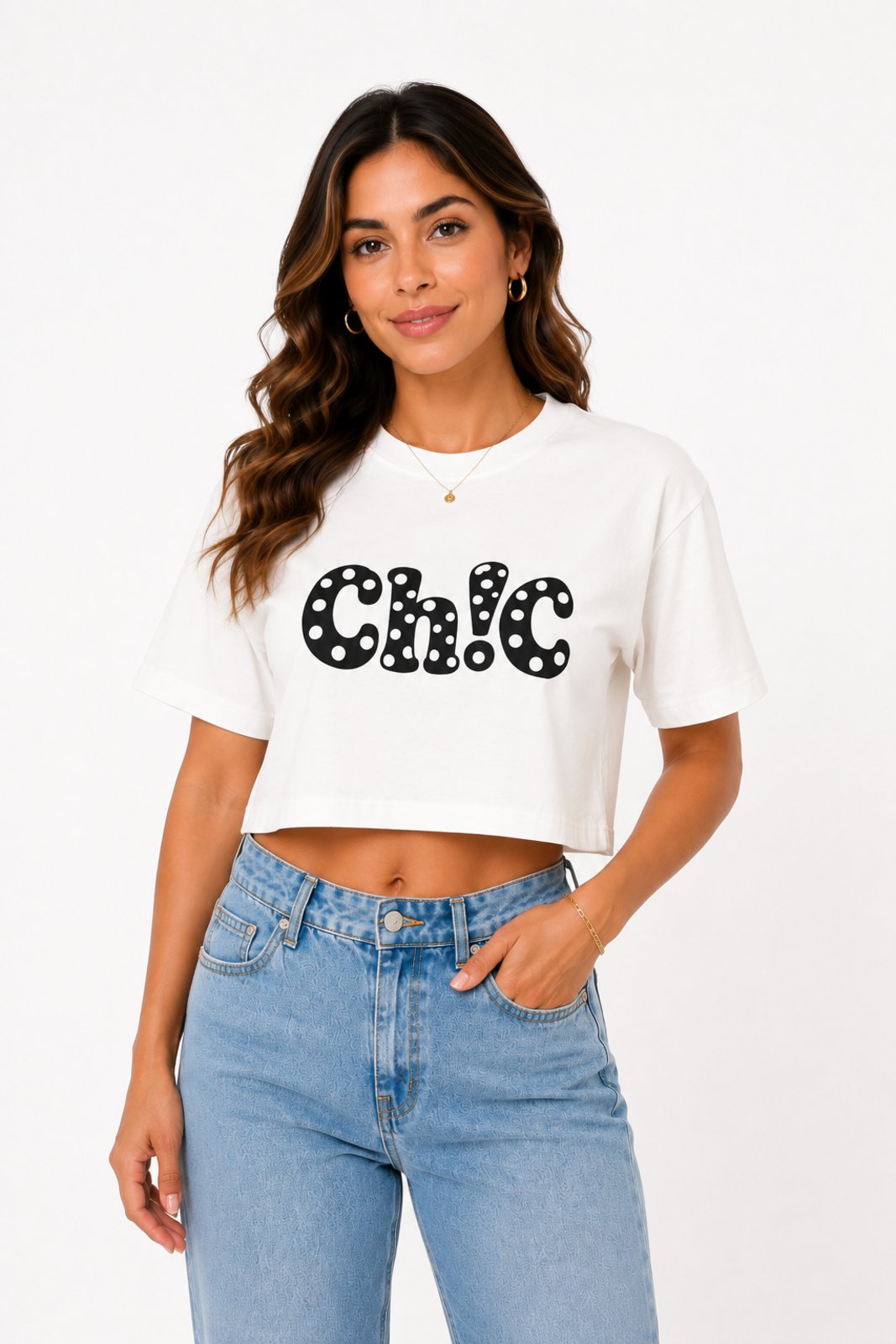 Camiseta Cropped D Bell Outlet Fashion Chic Preto