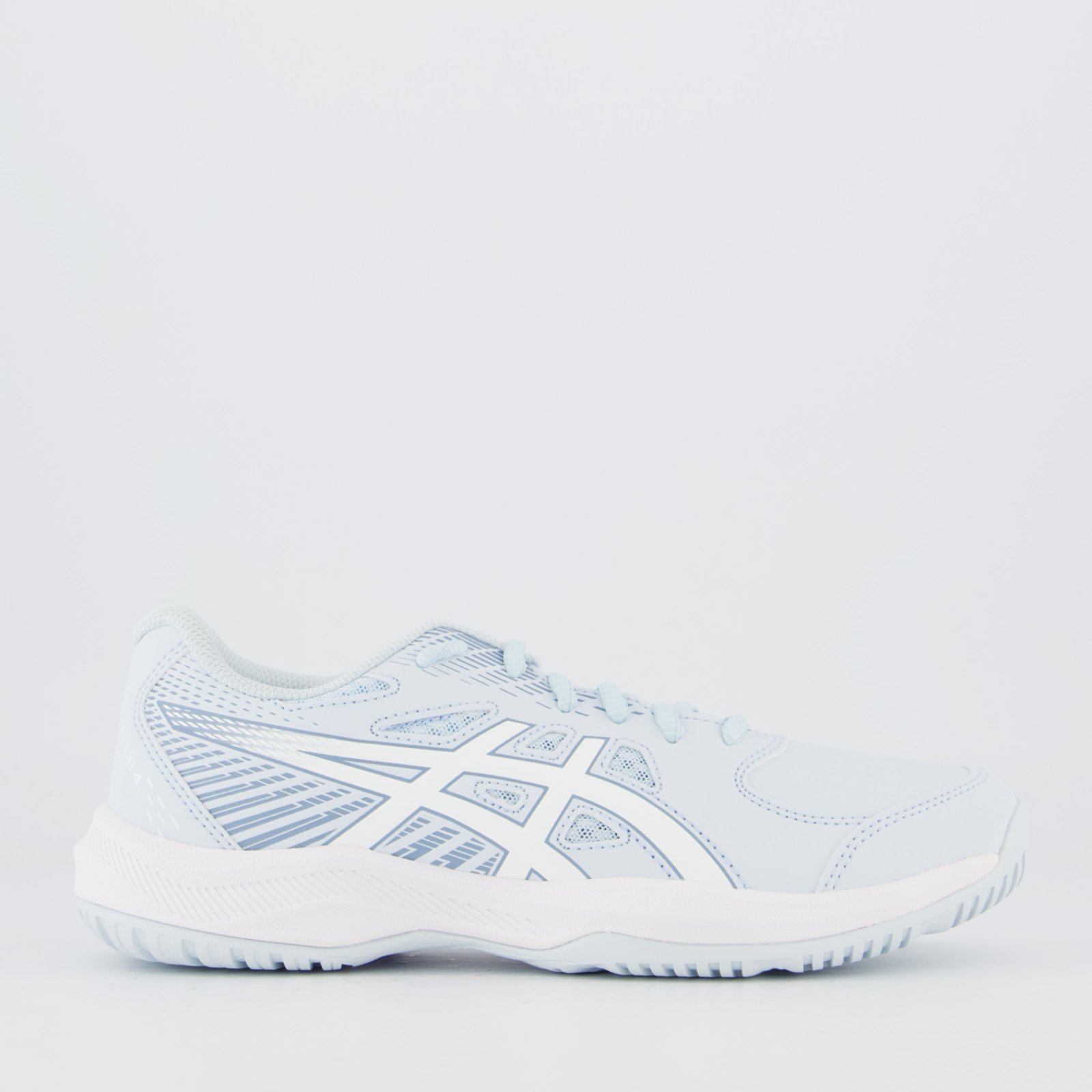 Tênis Asics Court Slide 4 Feminino Azul Claro e Branco