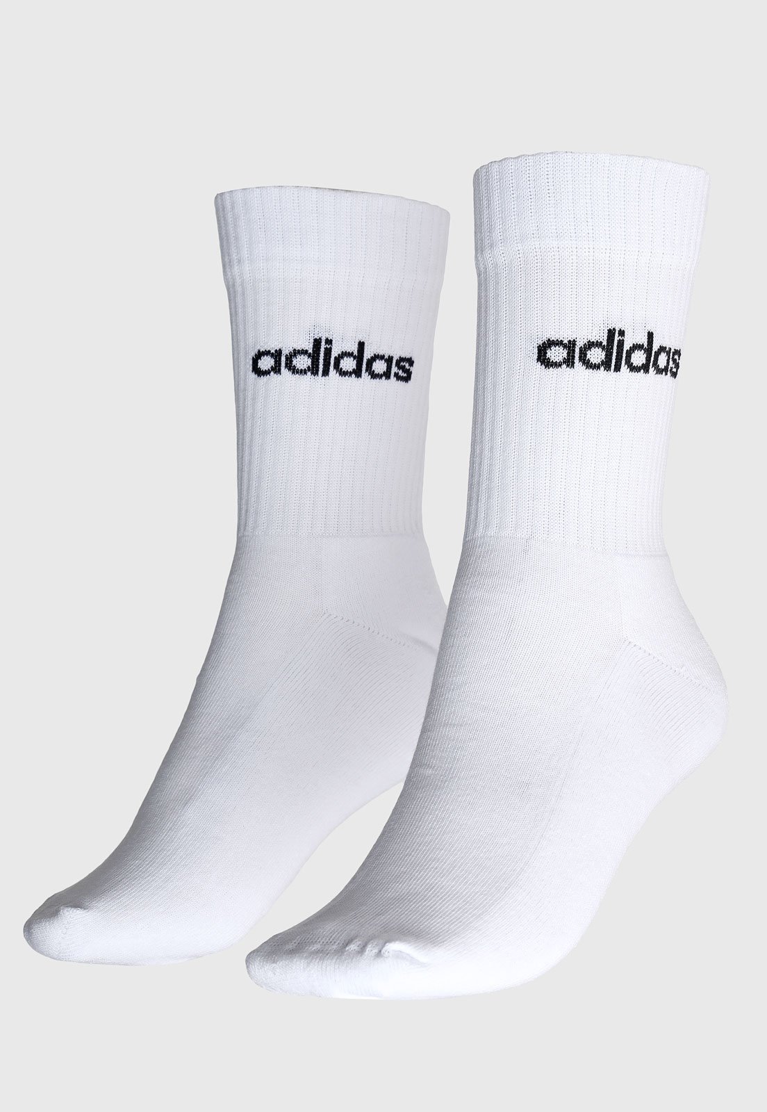 Vista 2 Meia Feminina adidas C Lin Crew Branca adidas performance branco adidas performance branco