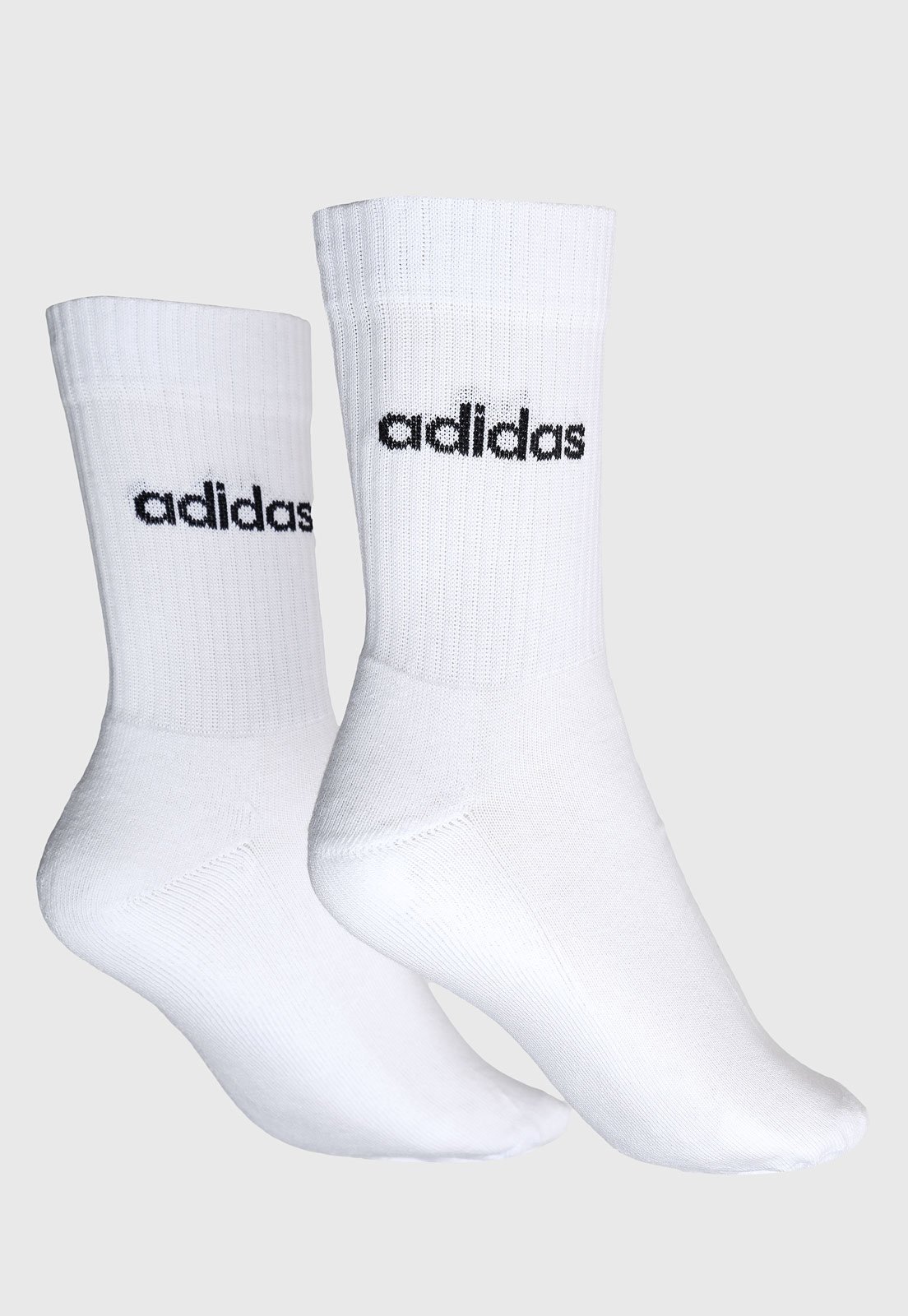 Vista 3 Meia Feminina adidas C Lin Crew Branca adidas performance branco adidas performance branco