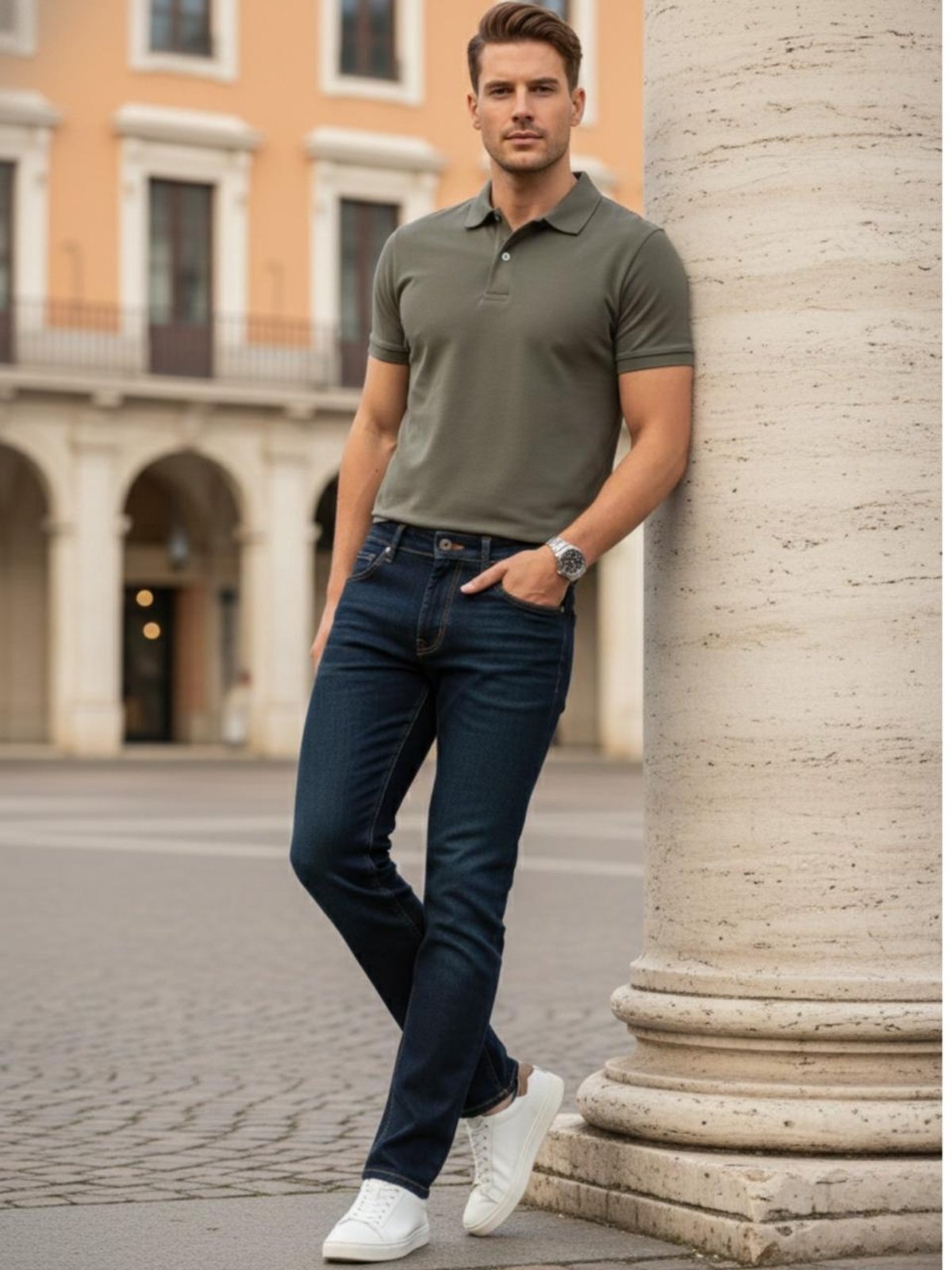 Calça Masculina Jeans Sk Jeans Confortável e Casual Escura