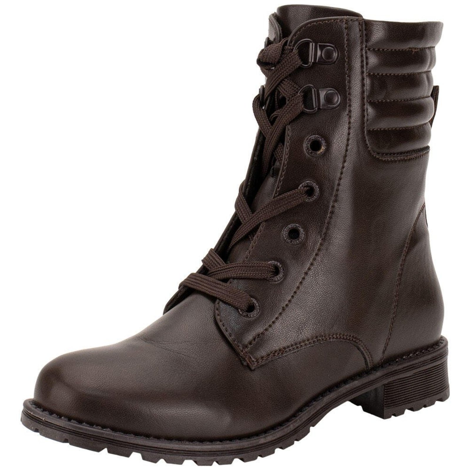 Bota Feminina Coturno Mooncity 72127 0742127 Café