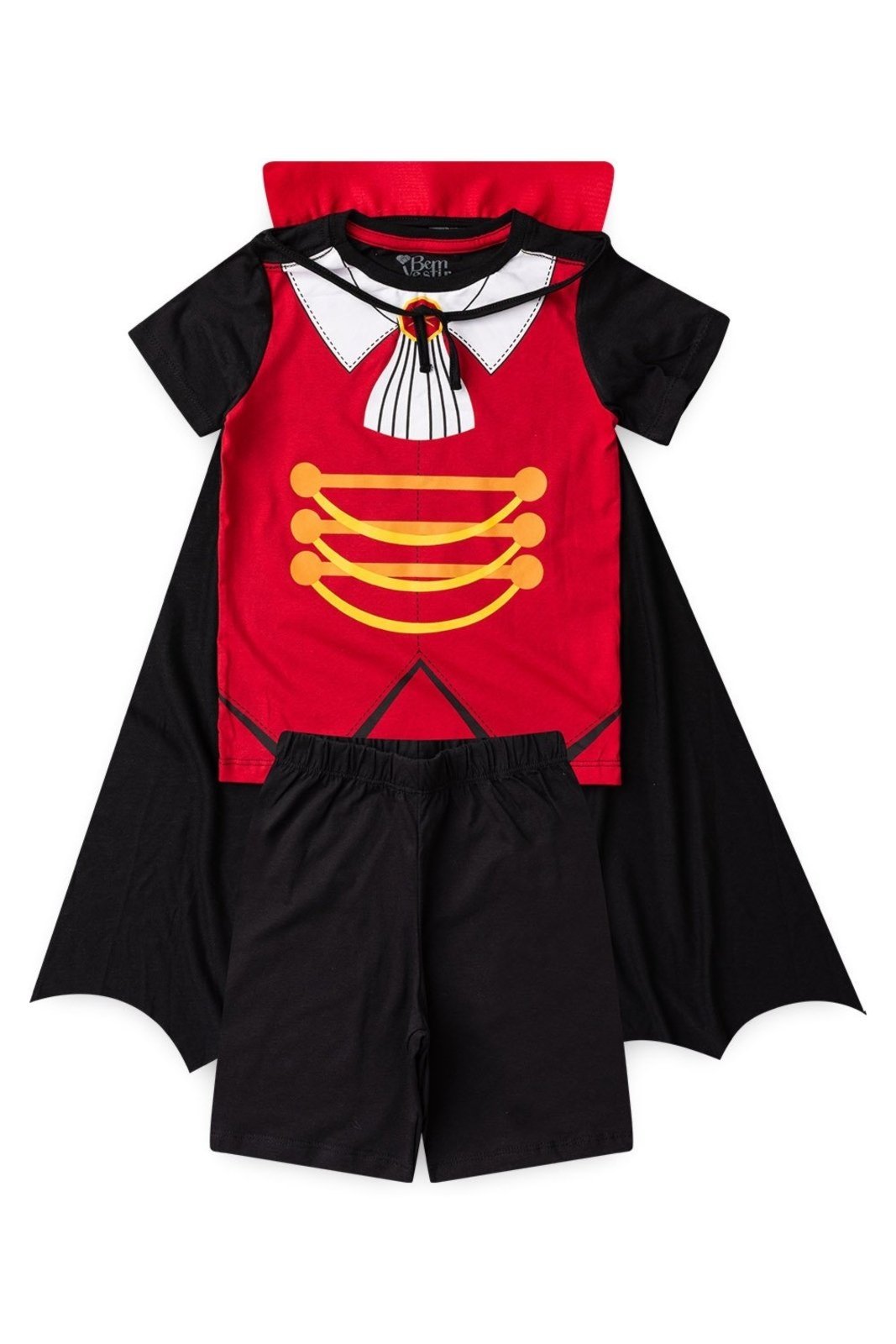 Vista 3 Infantil - Fantasia Bem Vestir Masculino Vampiro preto BEM VESTIR preto