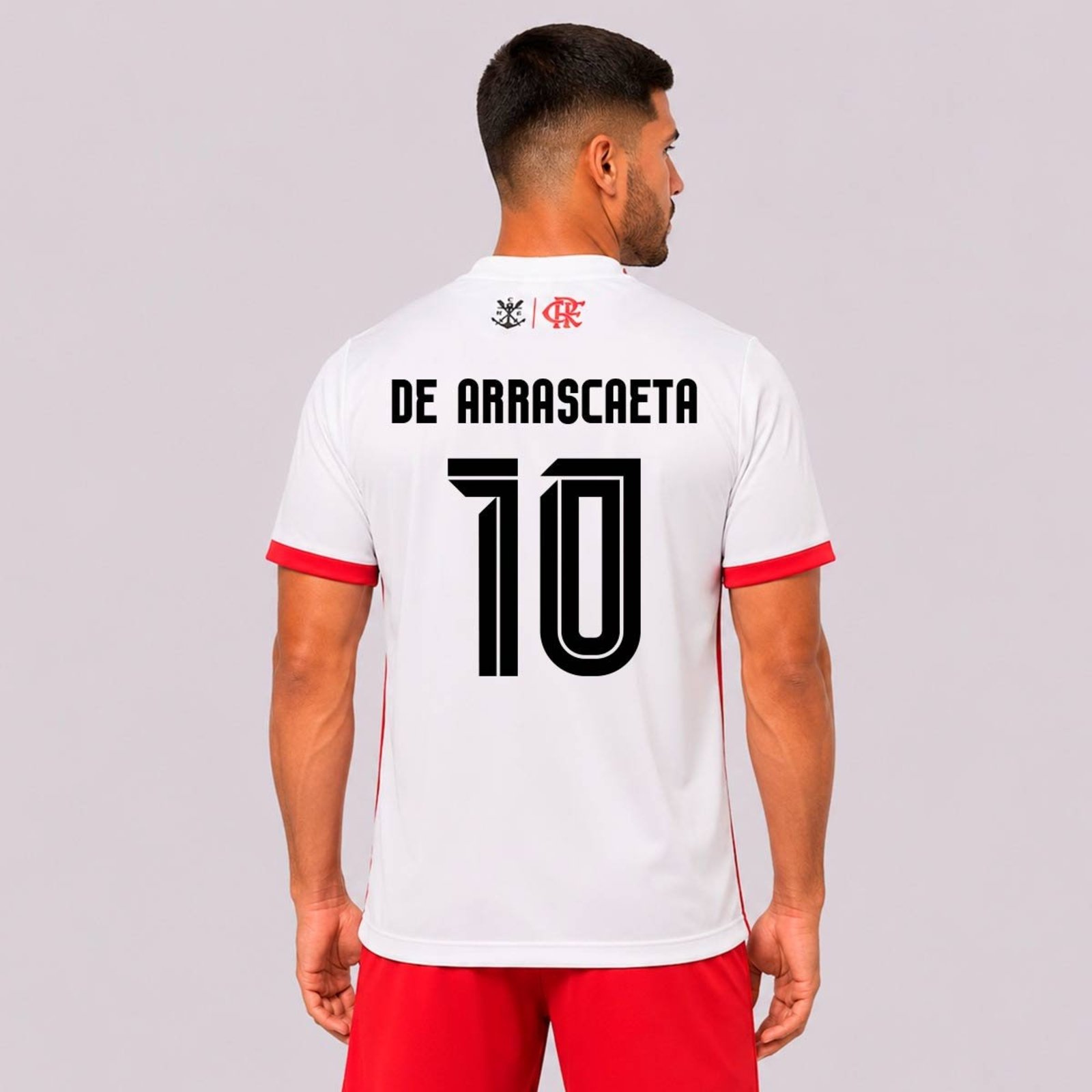 Camisa Flamengo Acorde Branca 10 De Arrascaeta
