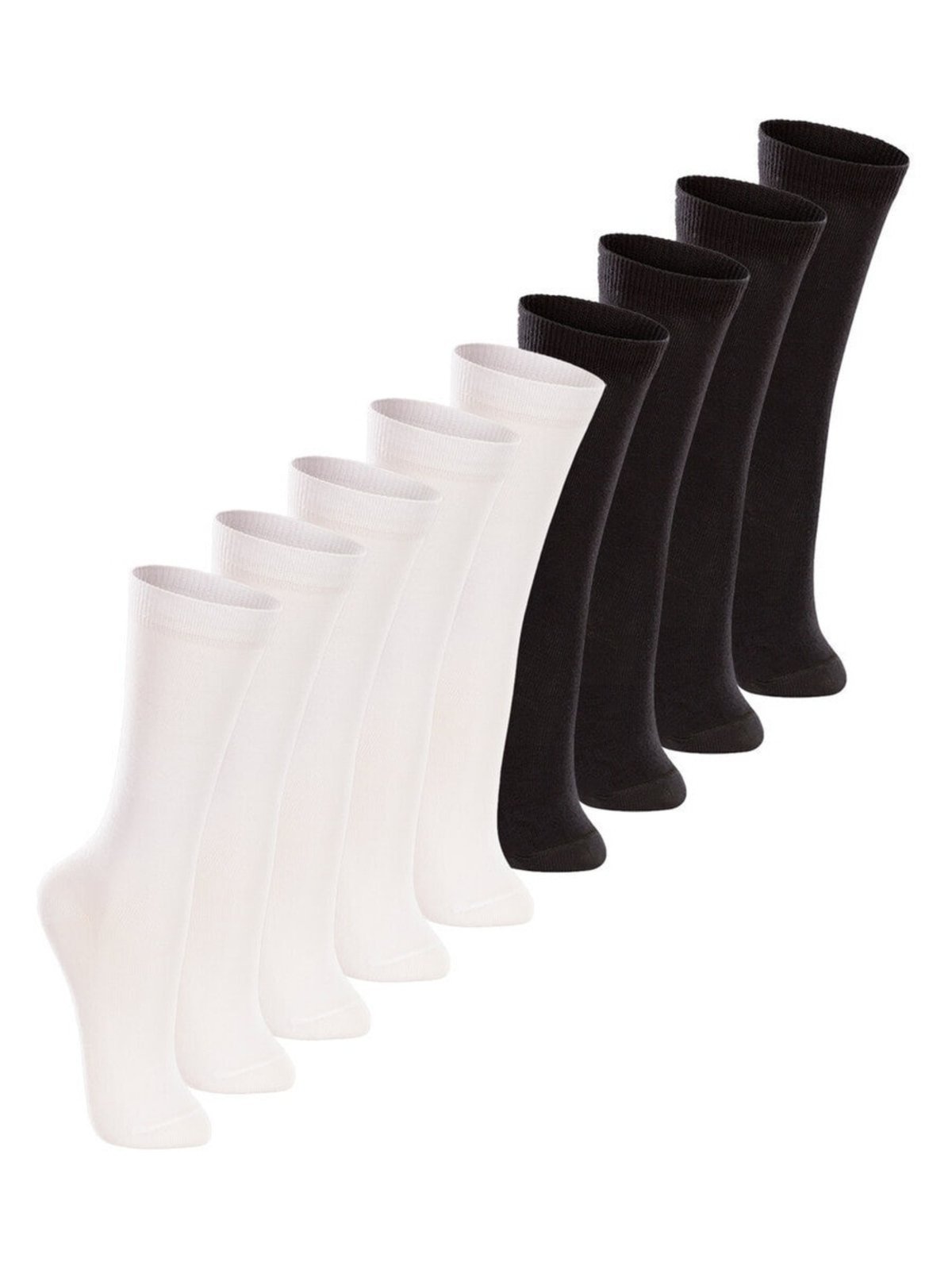 Kit 9 Pares de Meias 3/4 Lupo 2670-047 Branco