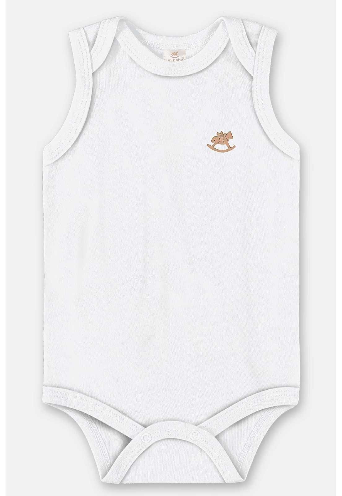 Infantil - Body Regata em Suedine Unissex Up Baby Branco