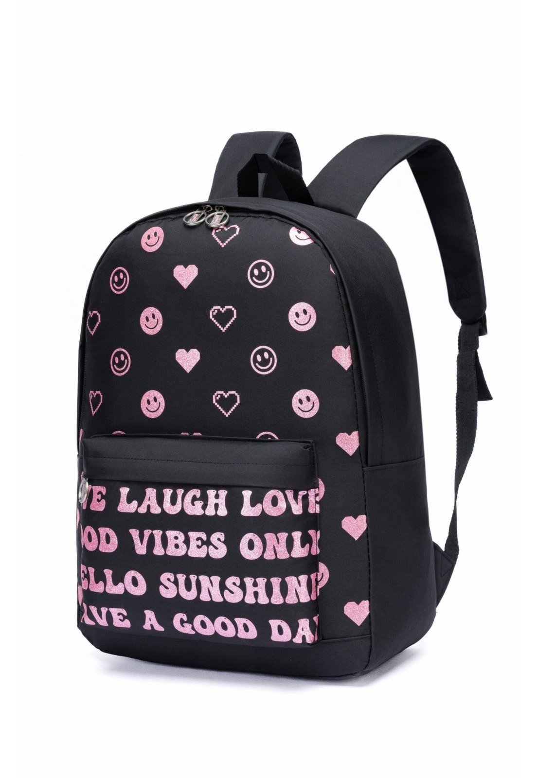 Vista 3 Infantil - Mochila Feminina Spector Juvenil Escolar Resistente Passeio Casual preto Spector preto